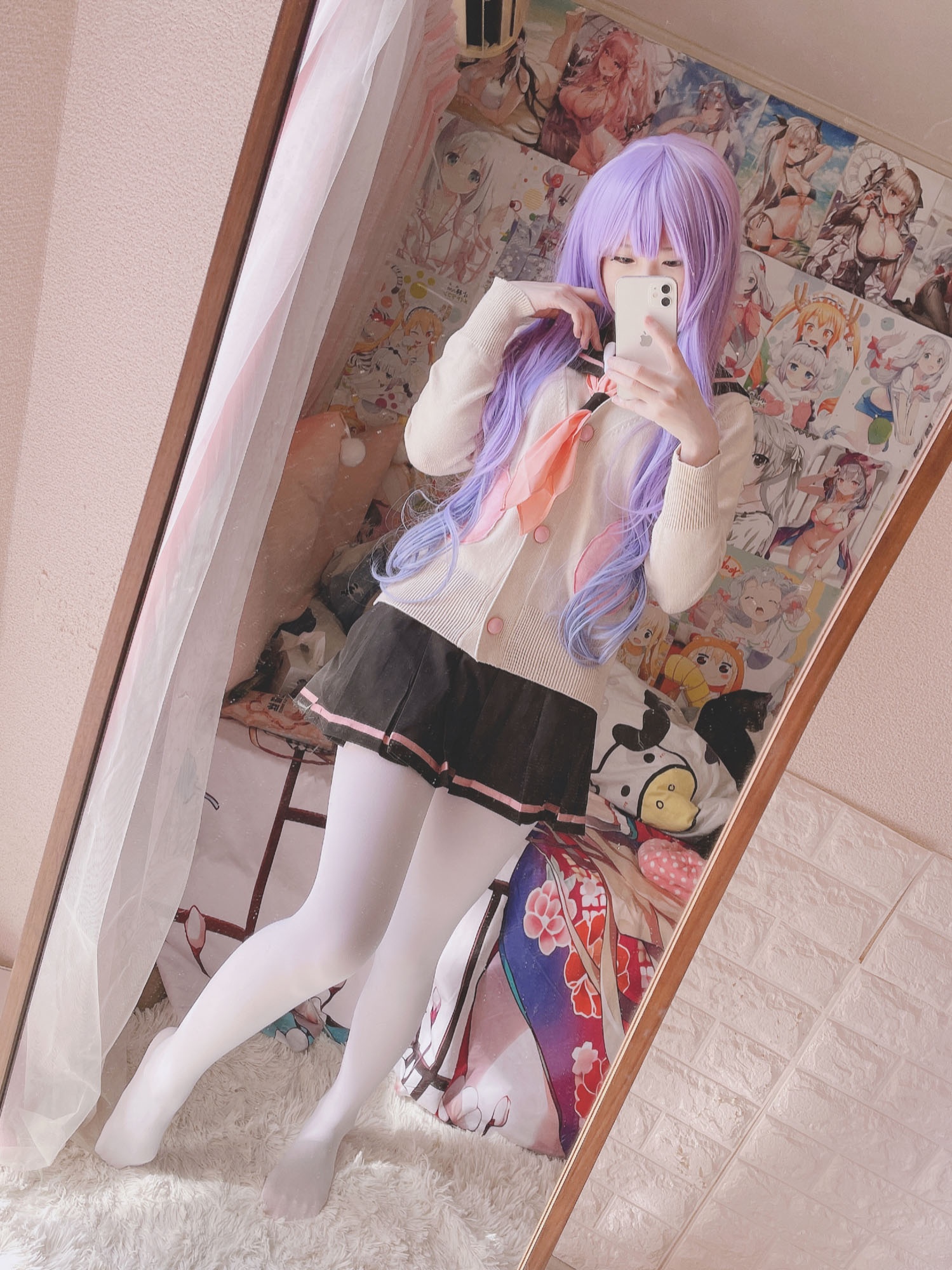 [cosplay] 习呆呆 - 碧蓝航线 独角兽：白丝露点大尺度还原 22P2V