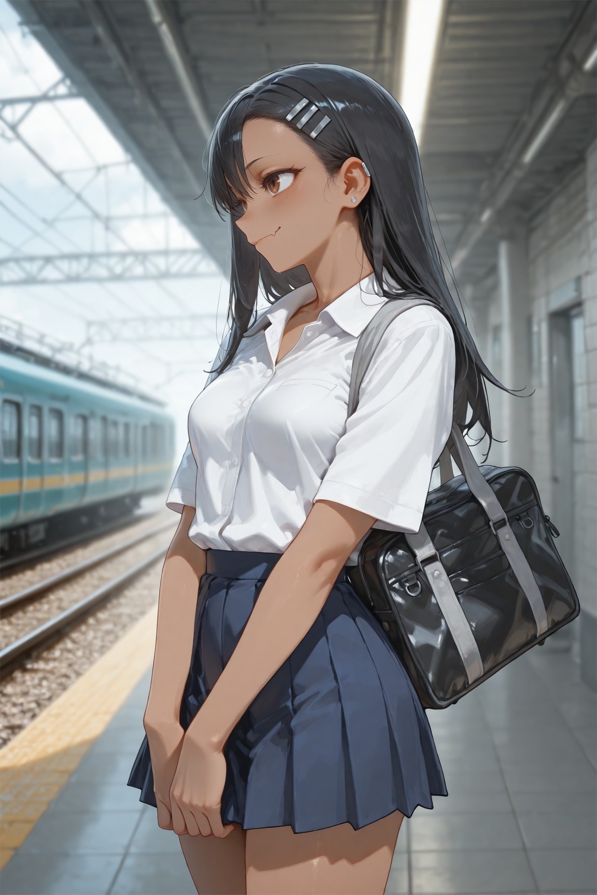 AI สร้างอนิเมะสาว - 不要欺负我，长瀞同学 长瀞早濑：ชุดนักเรียนเปียกโชก 415P