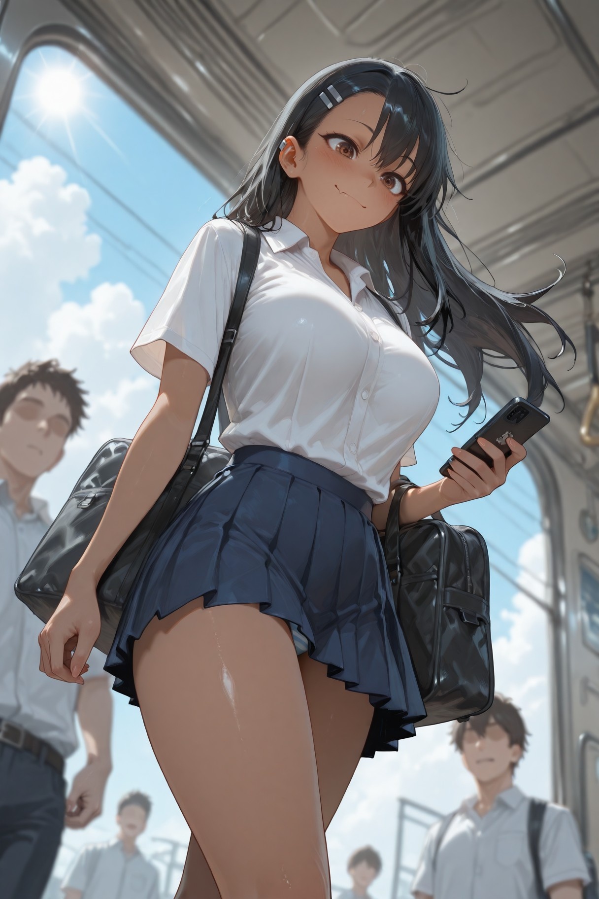AI สร้างอนิเมะสาว - 不要欺负我，长瀞同学 长瀞早濑：ชุดนักเรียนเปียกโชก 415P