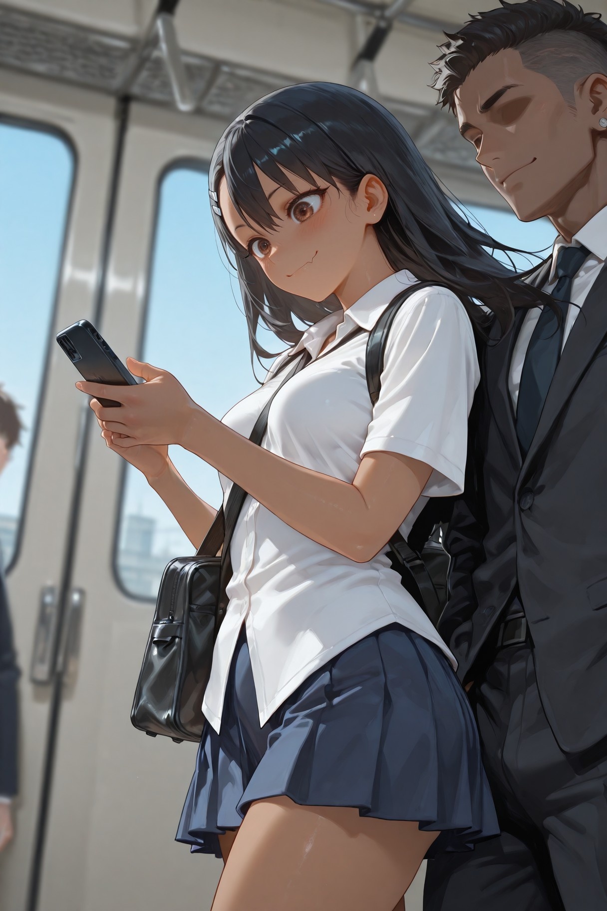 AI สร้างอนิเมะสาว - 不要欺负我，长瀞同学 长瀞早濑：ชุดนักเรียนเปียกโชก 415P