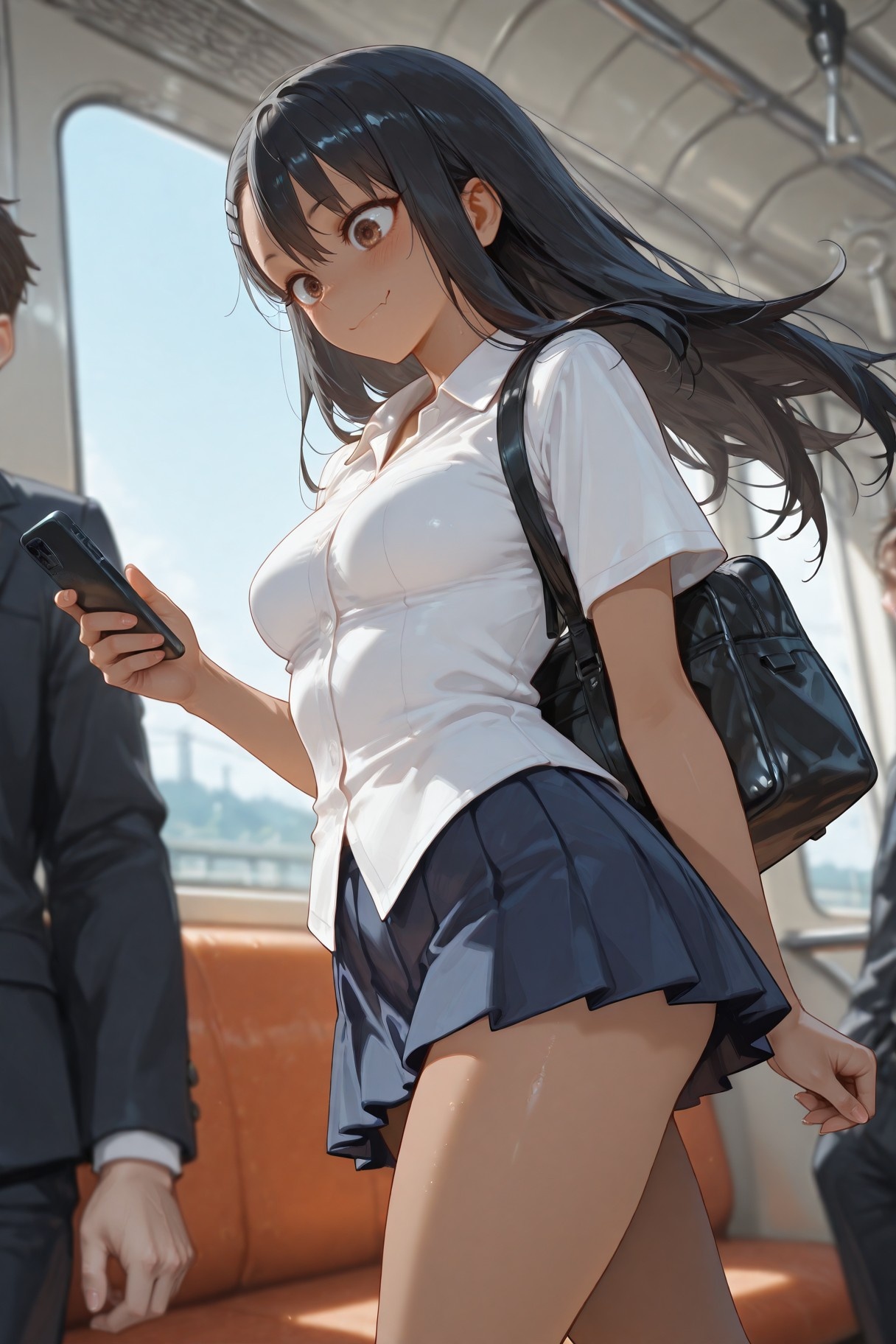 AI สร้างอนิเมะสาว - 不要欺负我，长瀞同学 长瀞早濑：ชุดนักเรียนเปียกโชก 415P