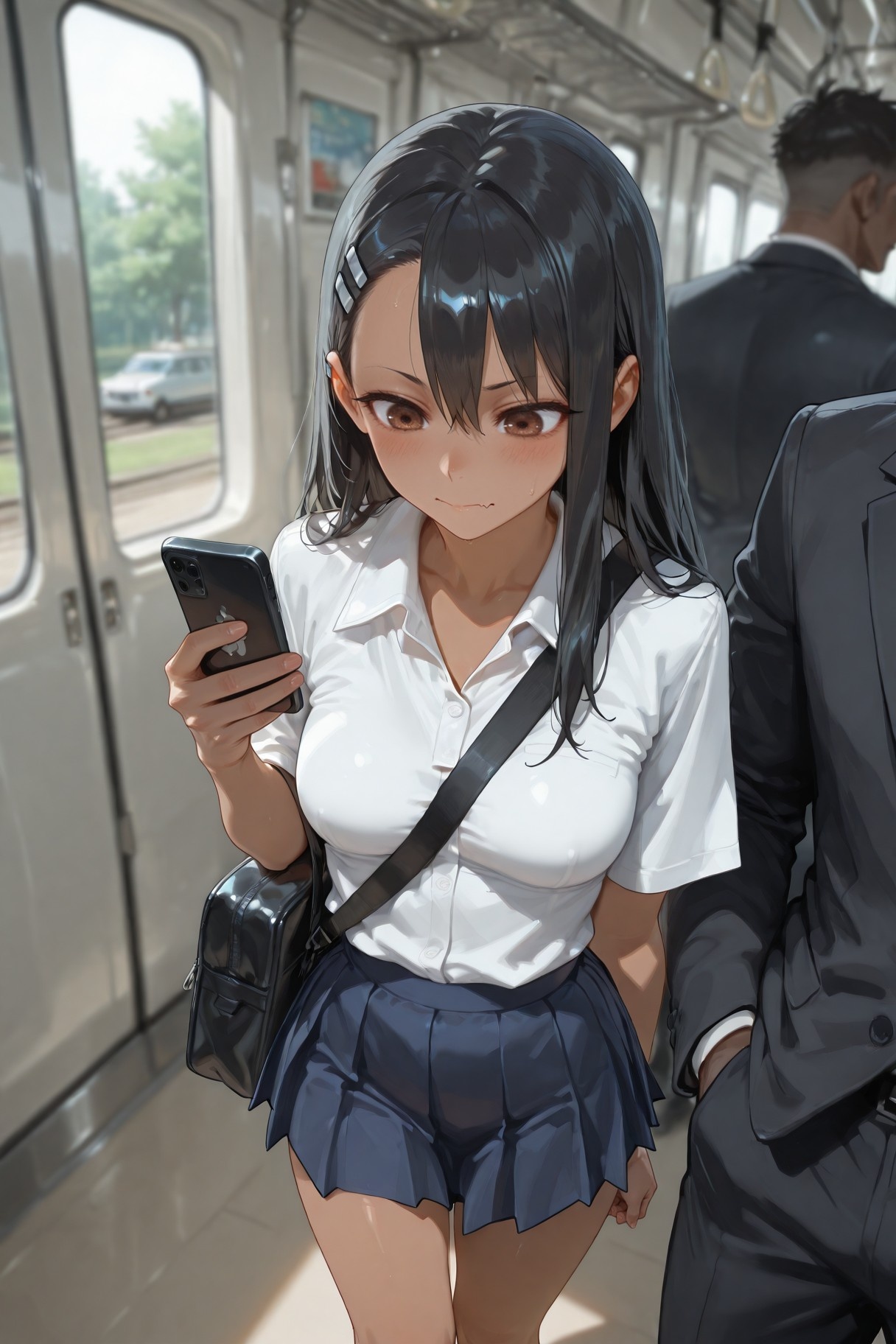 AI สร้างอนิเมะสาว - 不要欺负我，长瀞同学 长瀞早濑：ชุดนักเรียนเปียกโชก 415P