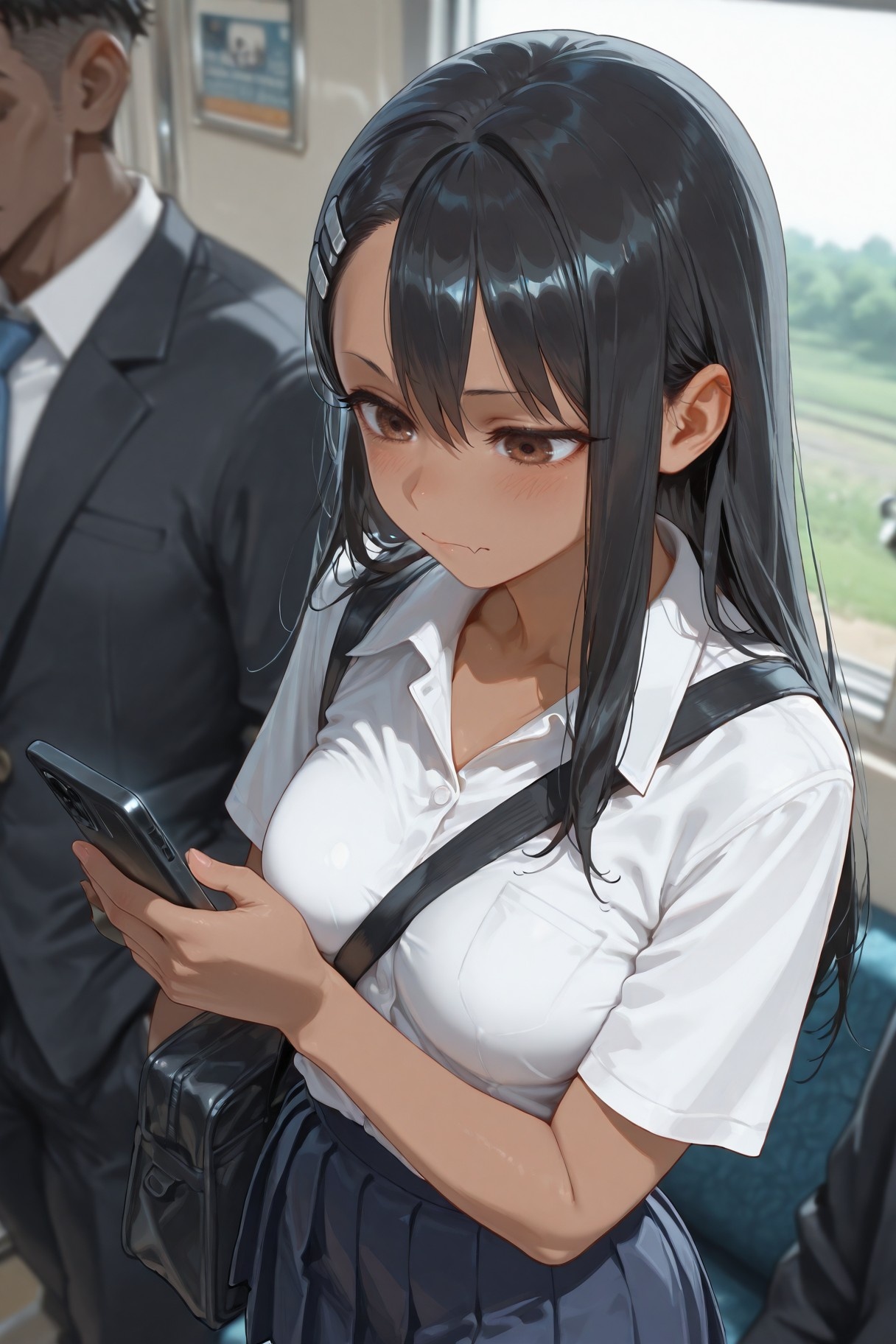 AI สร้างอนิเมะสาว - 不要欺负我，长瀞同学 长瀞早濑：ชุดนักเรียนเปียกโชก 415P