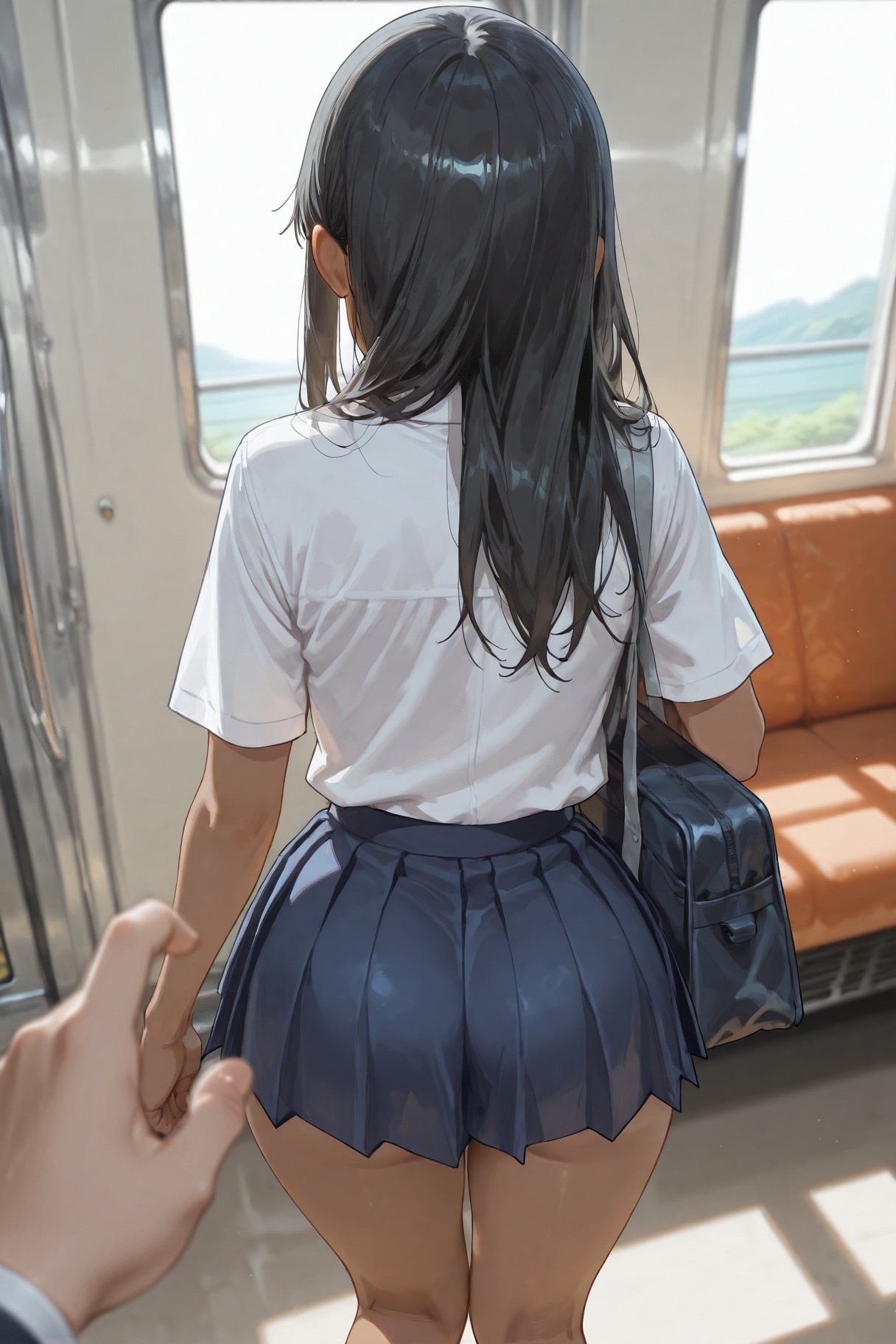 AI สร้างอนิเมะสาว - 不要欺负我，长瀞同学 长瀞早濑：ชุดนักเรียนเปียกโชก 415P