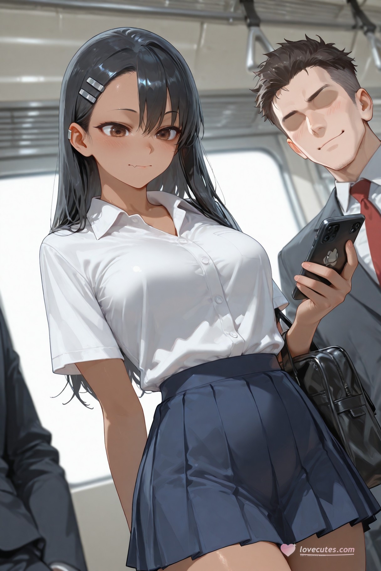 AI สร้างอนิเมะสาว - 不要欺负我，长瀞同学 长瀞早濑：ชุดนักเรียนเปียกโชก 415P