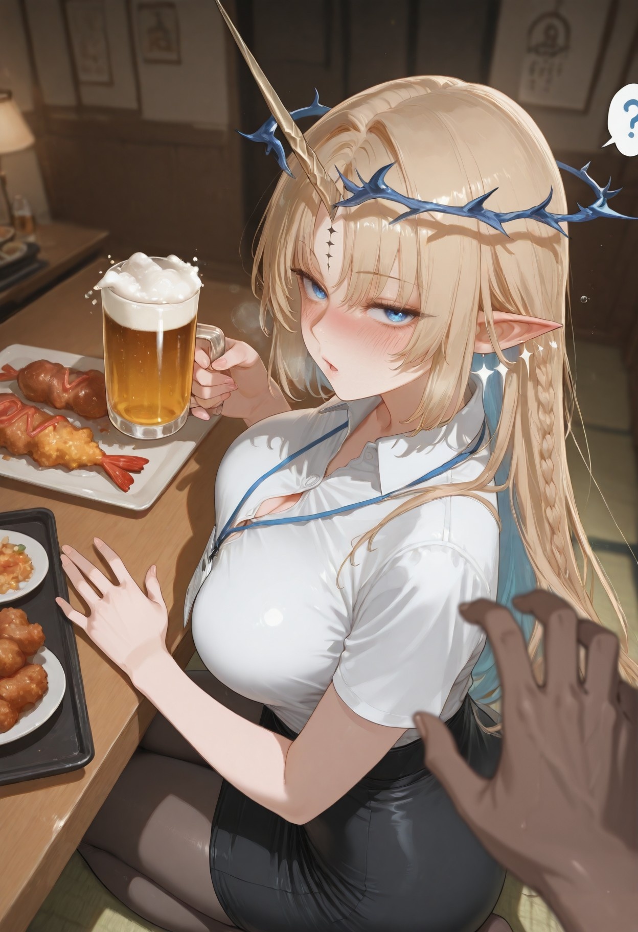 AI Generated Anime Girl - Cartethyia：黑丝床拍露穴 318P
