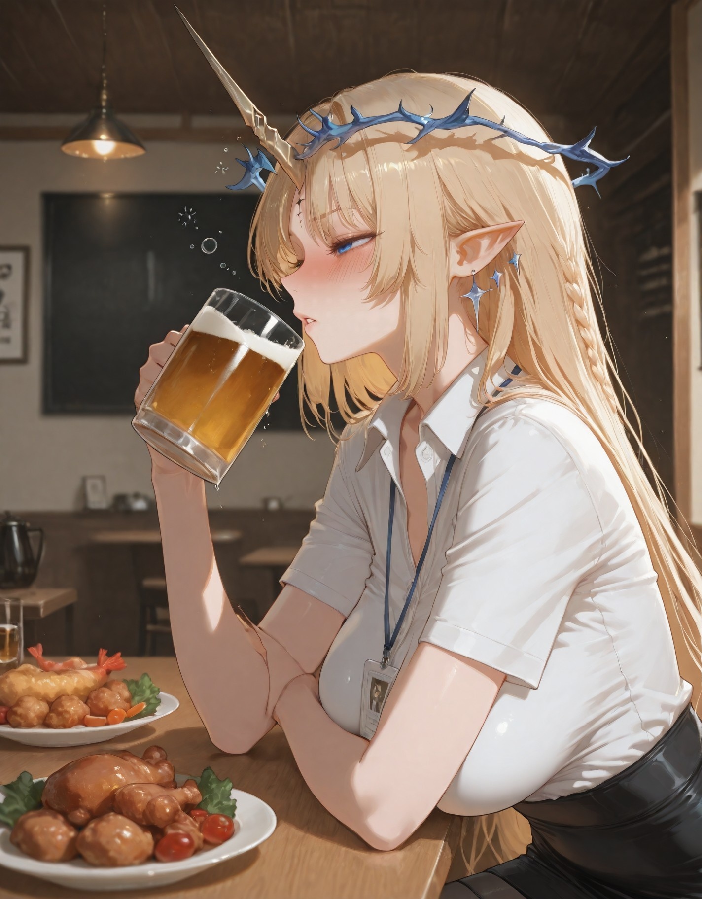 AI Generated Anime Girl - Cartethyia：黑丝床拍露穴 318P