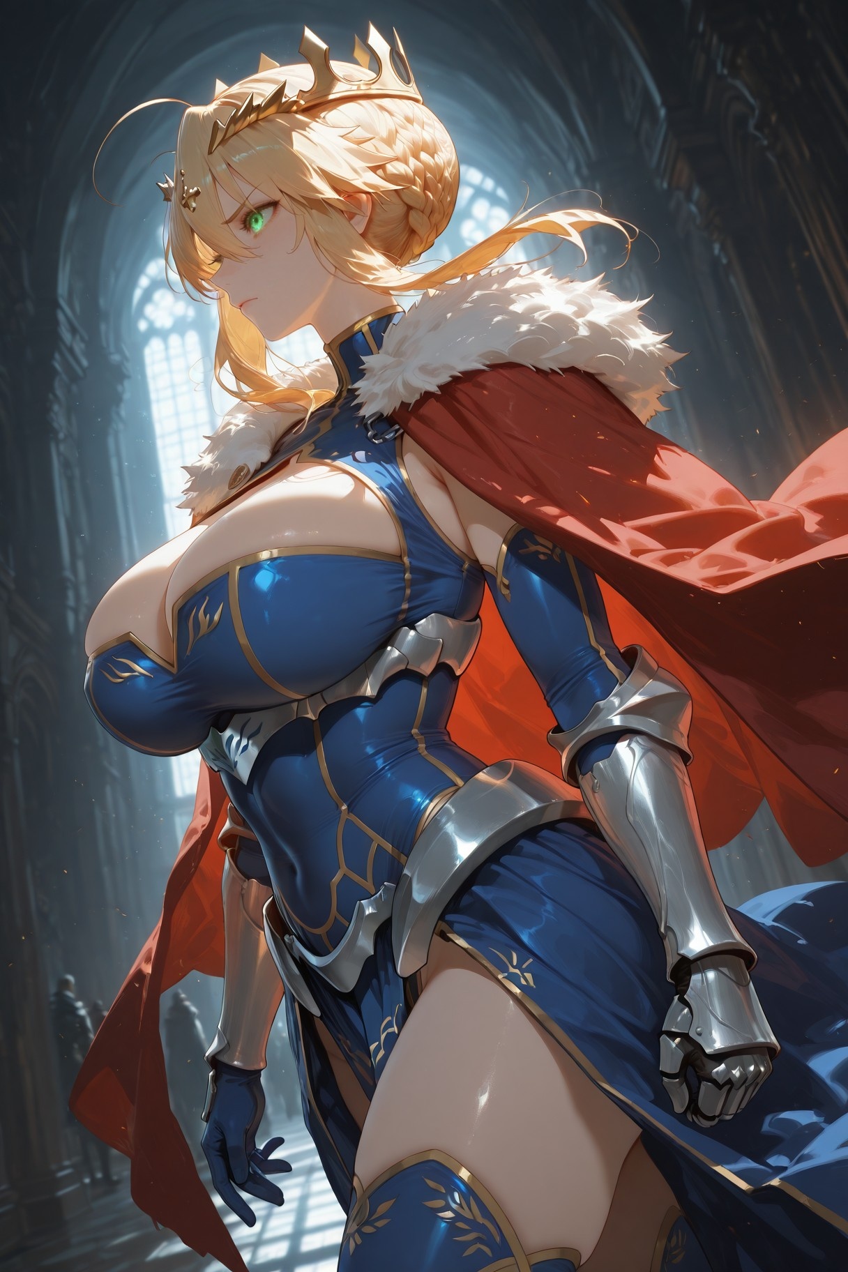 AI Generated Anime Girl - Fate·stay night 阿尔托莉雅·潘德拉贡：紧身衣床拍白虎 492P