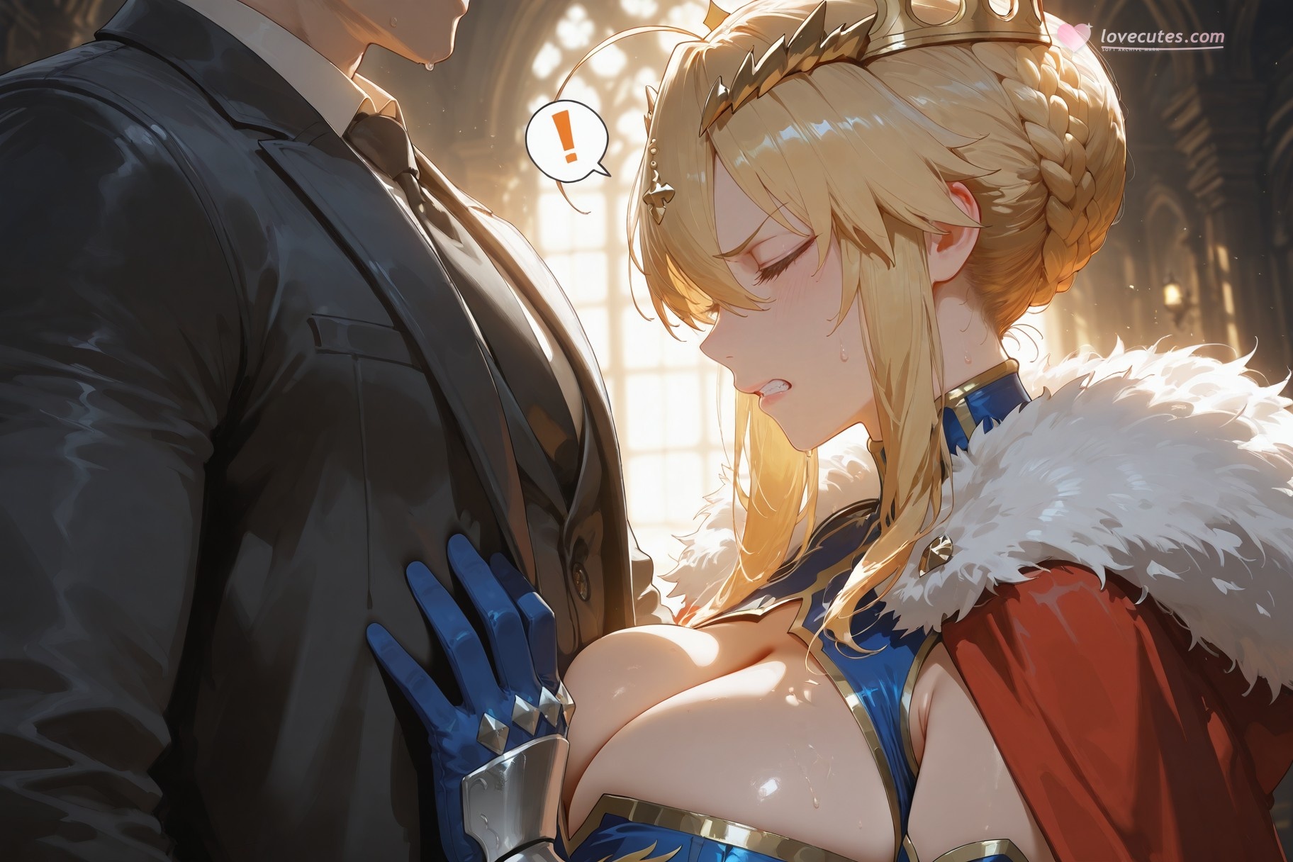 AI Generated Anime Girl - Fate·stay night 阿尔托莉雅·潘德拉贡：紧身衣床拍白虎 492P