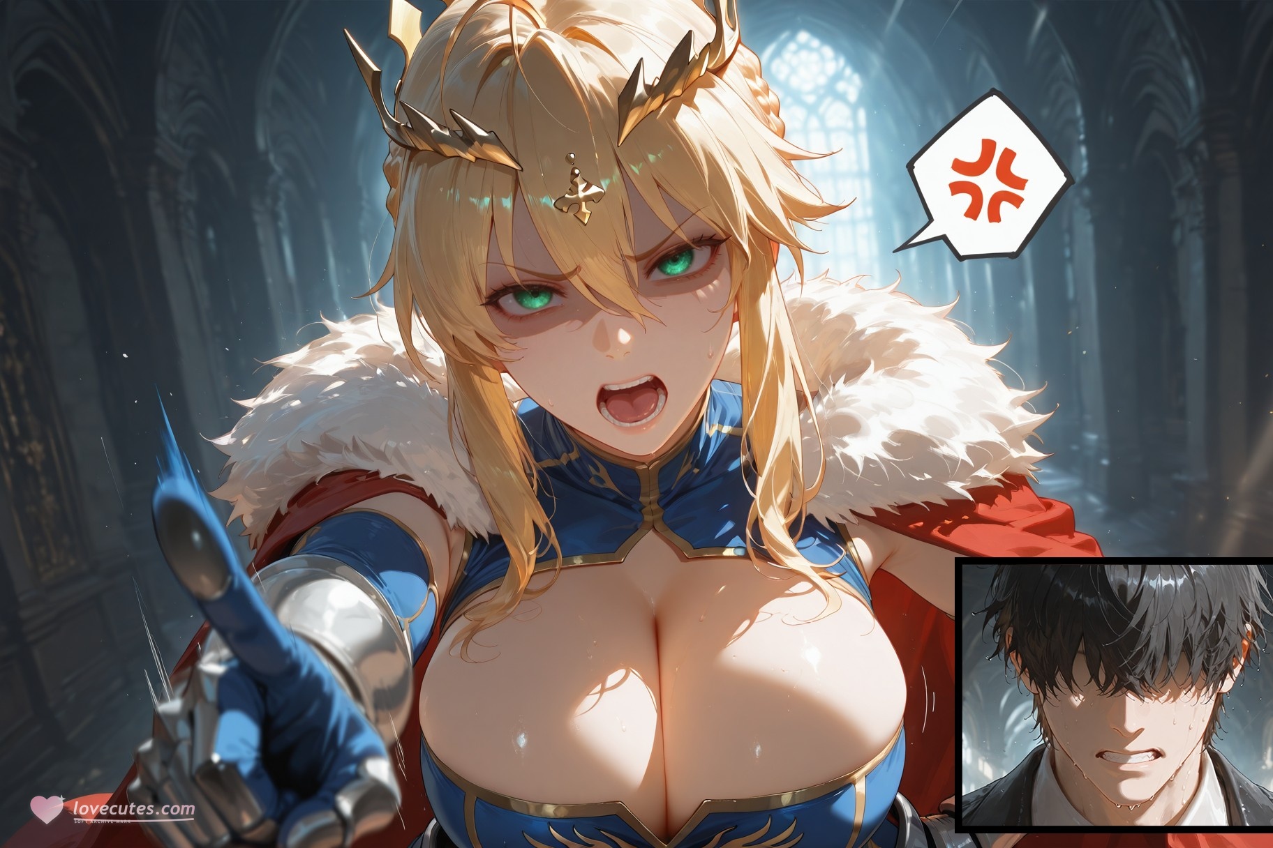 AI Generated Anime Girl - Fate·stay night 阿尔托莉雅·潘德拉贡：紧身衣床拍白虎 492P