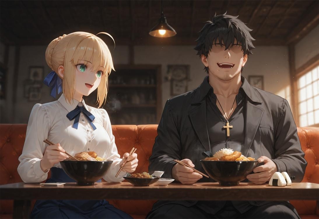 AI Generated Anime Girl - Fate/stay night Artoria Pendragon: Black Stockings Bed Shots 326P