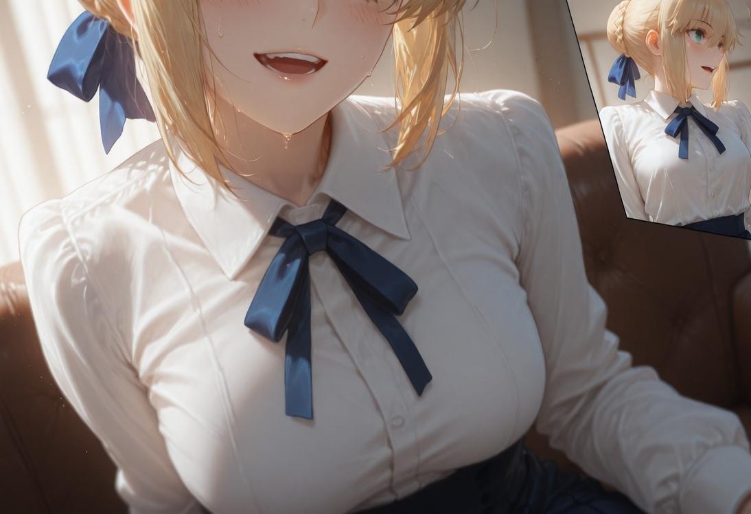 Cô Gái Anime Tạo Bởi AI - Fate·stay night 阿尔托莉雅·潘德拉贡: Hình Ảnh Đen 326P
