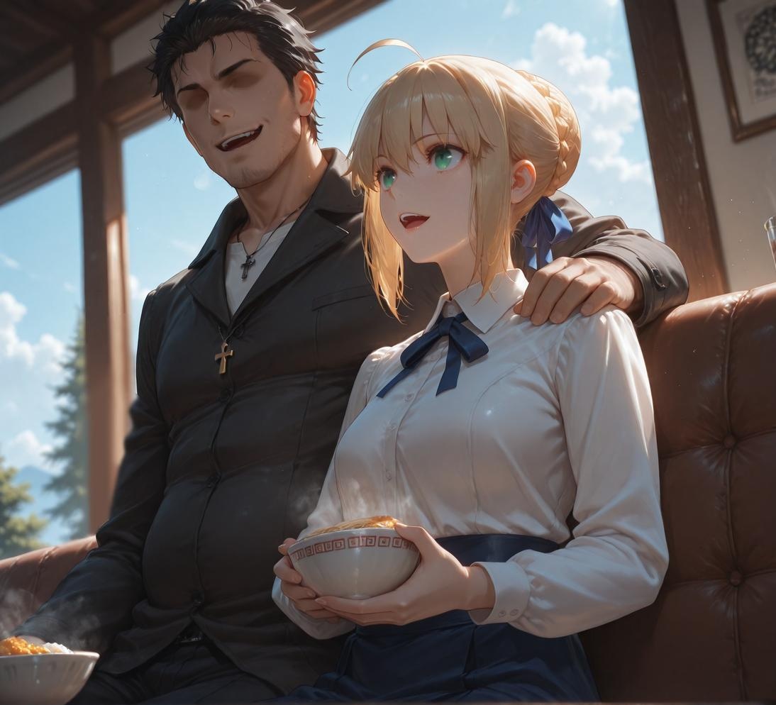 Cô Gái Anime Tạo Bởi AI - Fate·stay night 阿尔托莉雅·潘德拉贡: Hình Ảnh Đen 326P