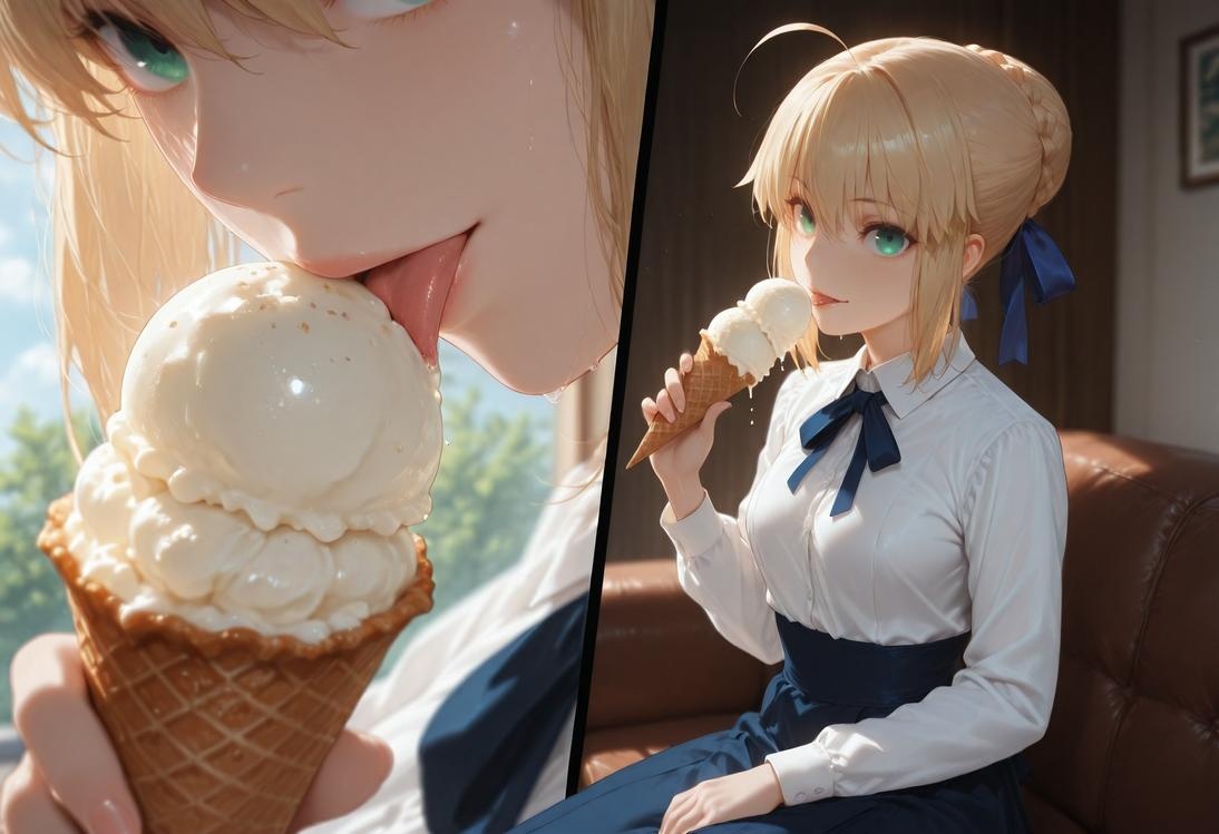 Cô Gái Anime Tạo Bởi AI - Fate·stay night 阿尔托莉雅·潘德拉贡: Hình Ảnh Đen 326P