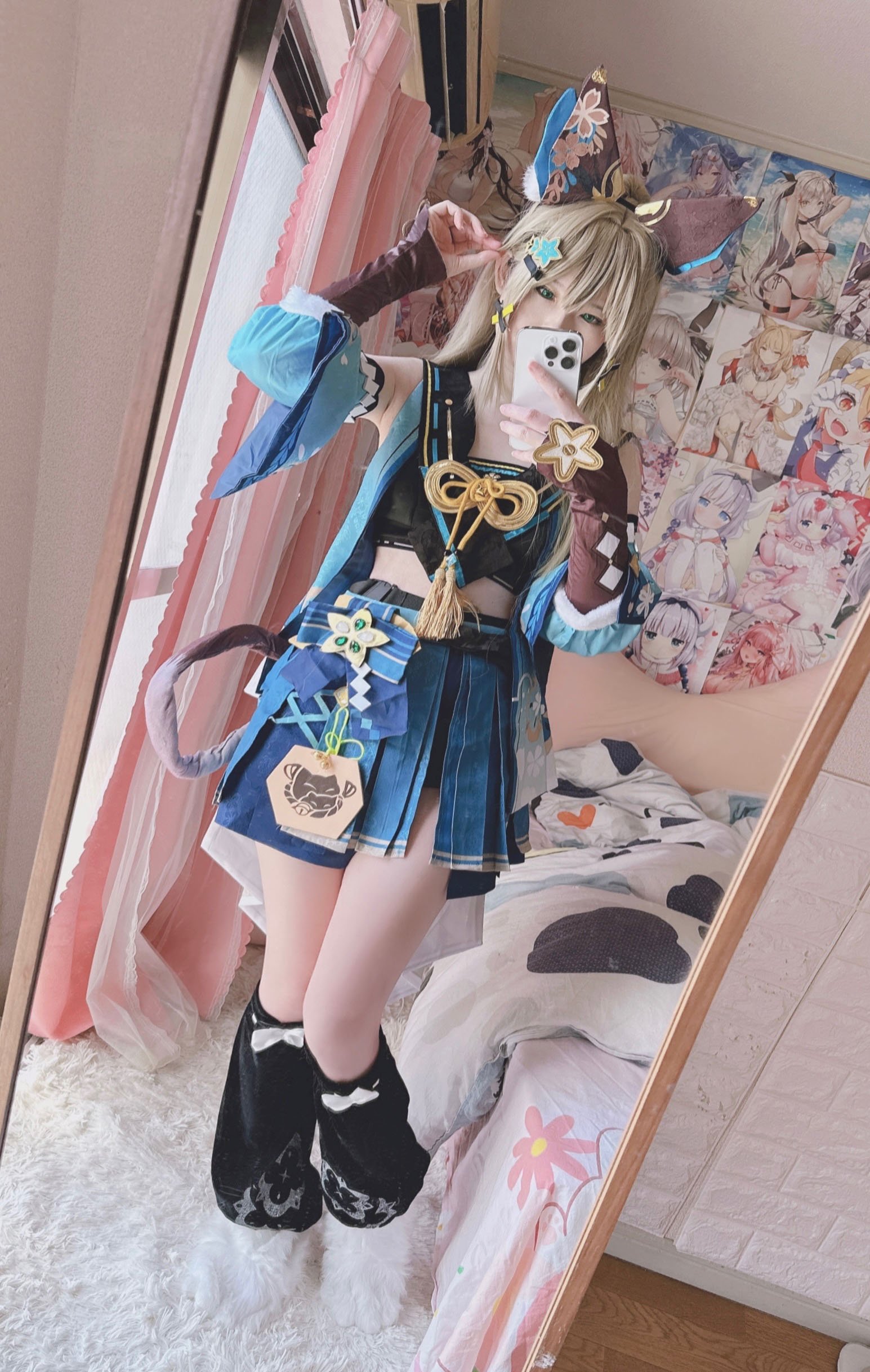 [cosplay] 习呆呆 - 原神 绮良良：翘臀露点大尺度还原 24P2V