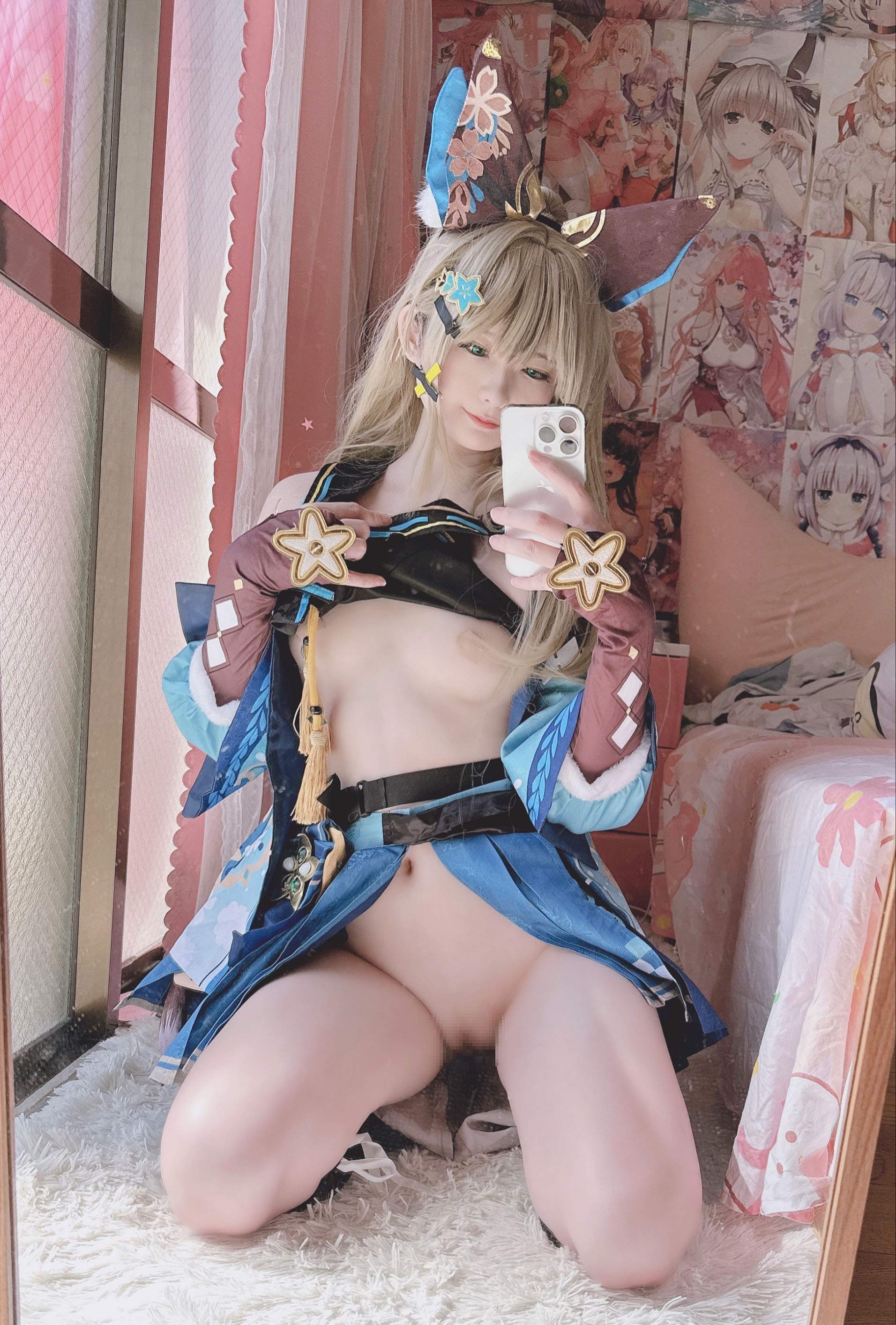 [cosplay] 习呆呆 - 原神 绮良良：翘臀露点大尺度还原 24P2V