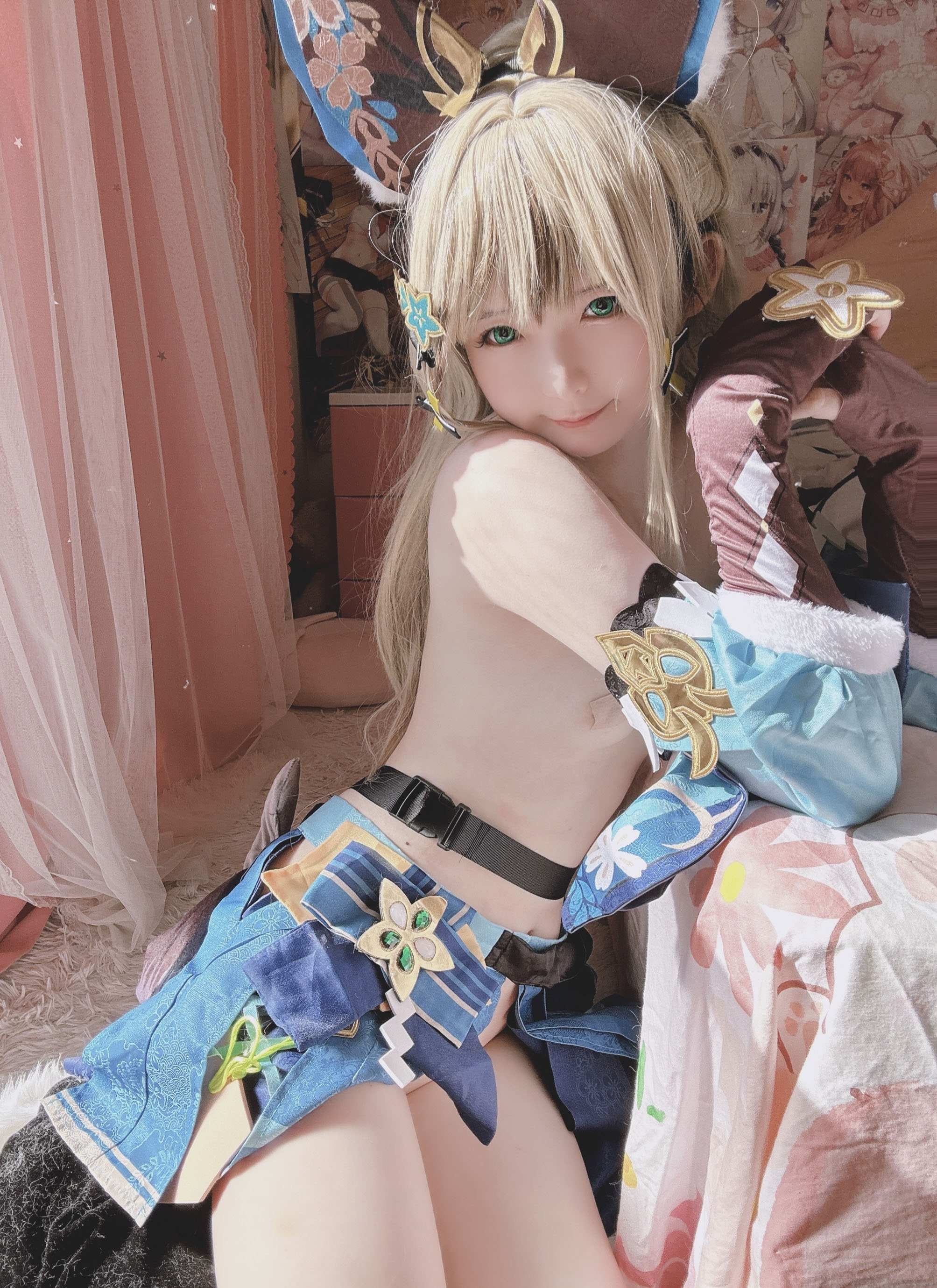[cosplay] 习呆呆 - 原神 绮良良：翘臀露点大尺度还原 24P2V