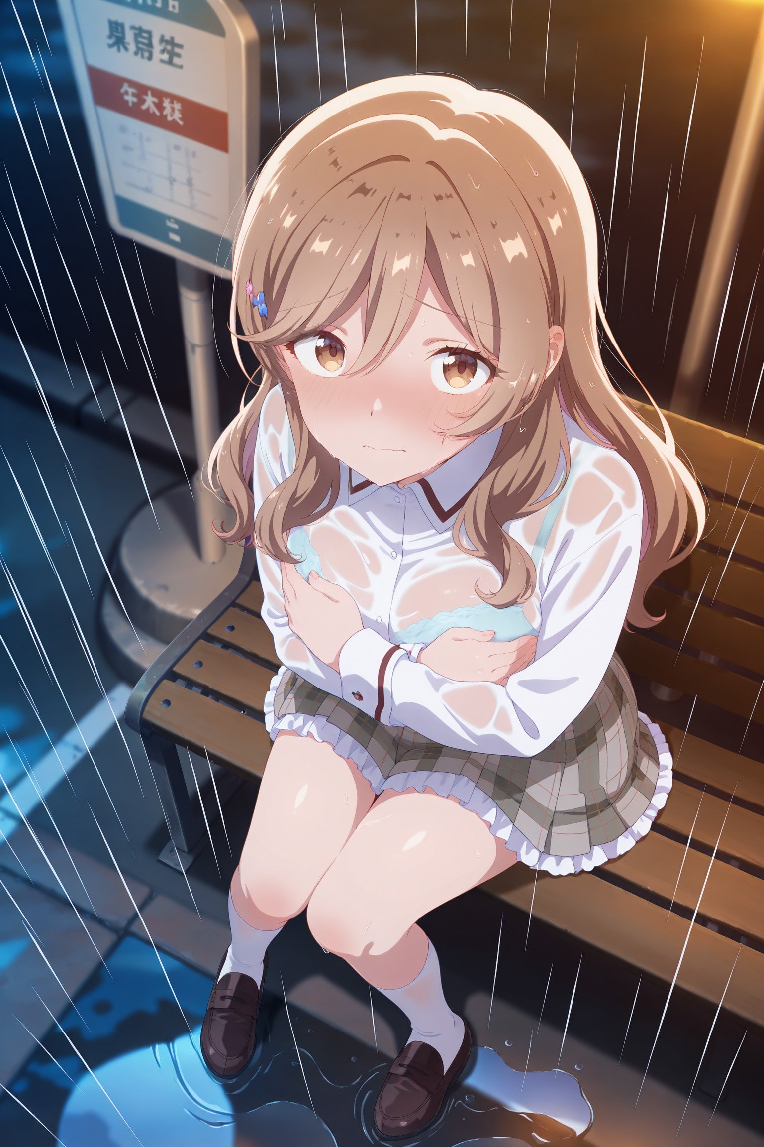 AI tạo sinh Anime Girl - Ajisai Sena&Renako Amaori：学生装浴室露穴 207P