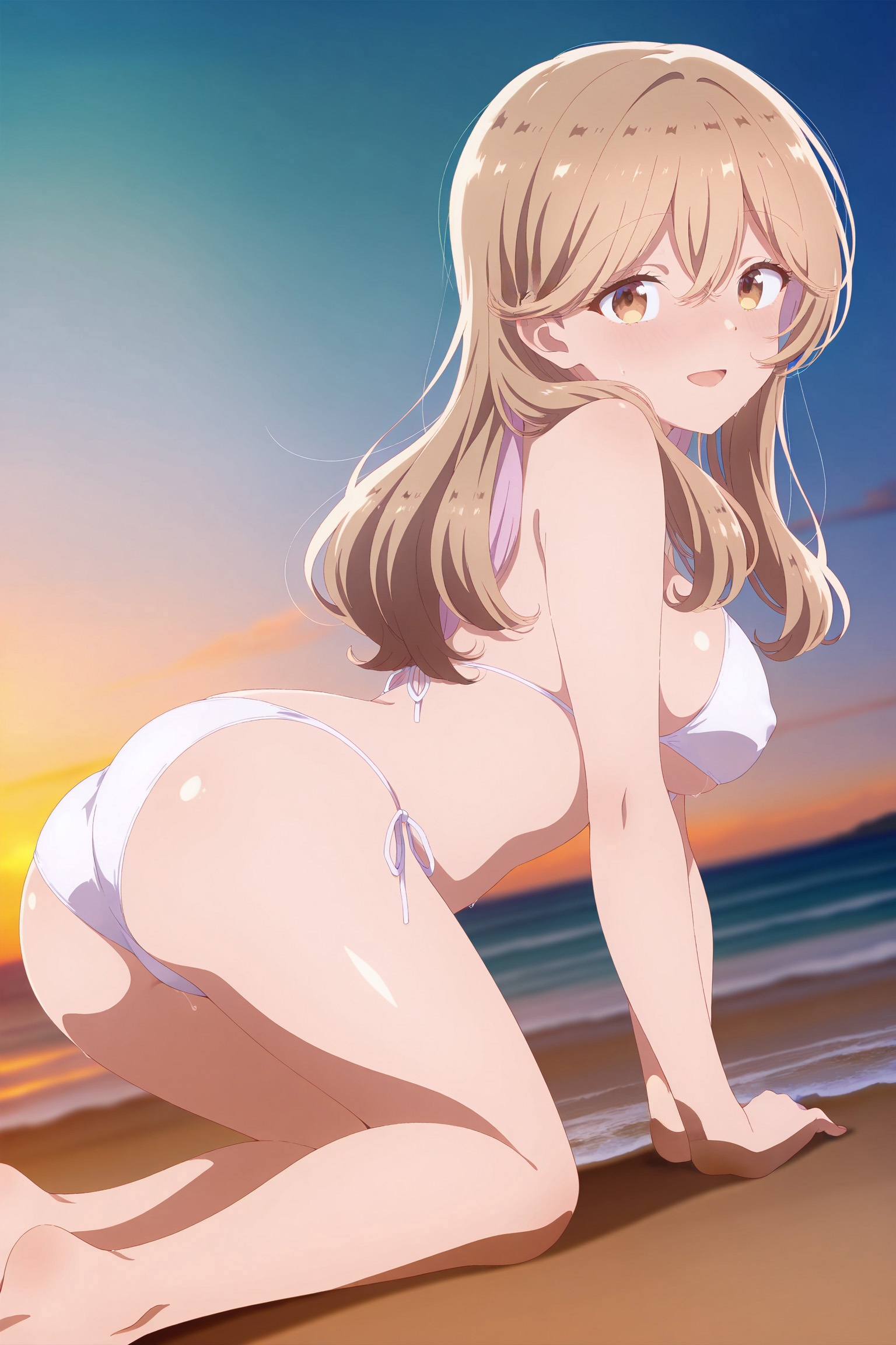 AI tạo sinh Anime Girl - Ajisai Sena&Renako Amaori：学生装浴室露穴 207P