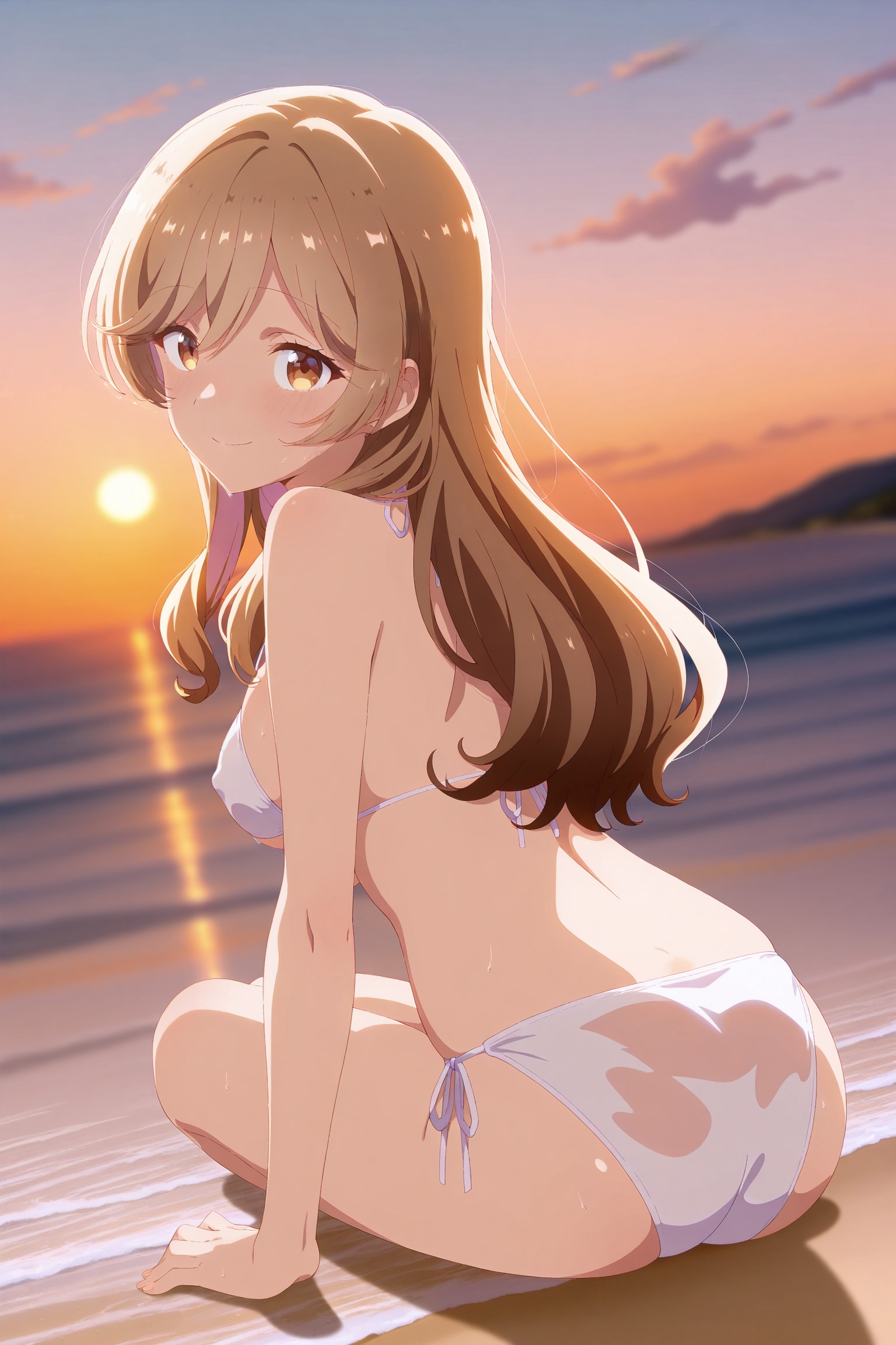 AI tạo sinh Anime Girl - Ajisai Sena&Renako Amaori：学生装浴室露穴 207P