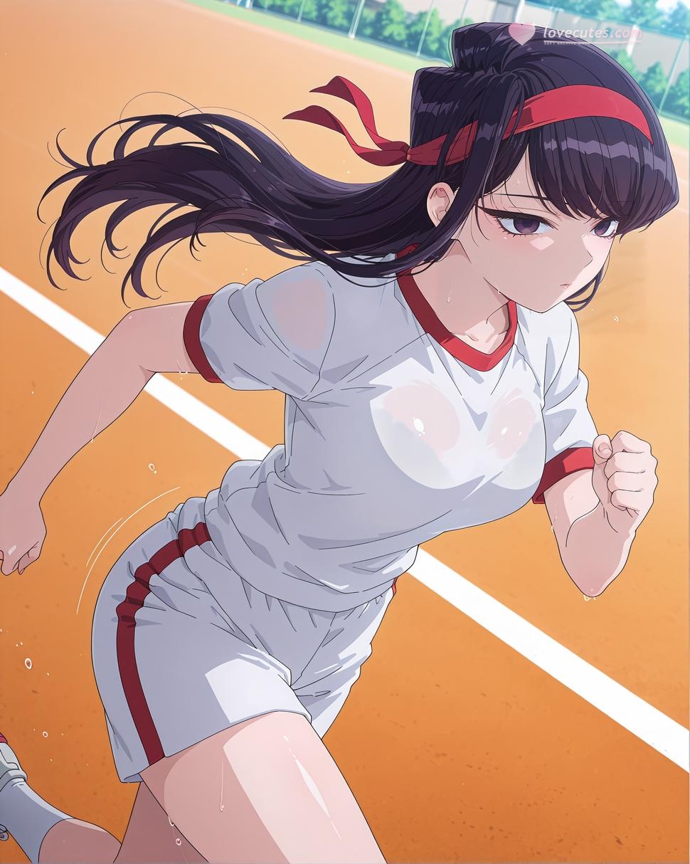 Cô gái anime do AI tạo ra - Komi Shouko：黑发私房露穴 30P