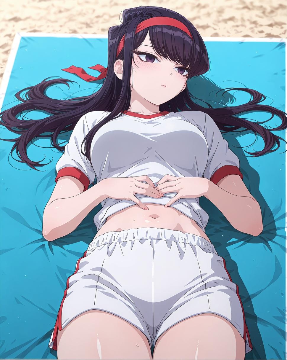 Cô gái anime do AI tạo ra - Komi Shouko：黑发私房露穴 30P