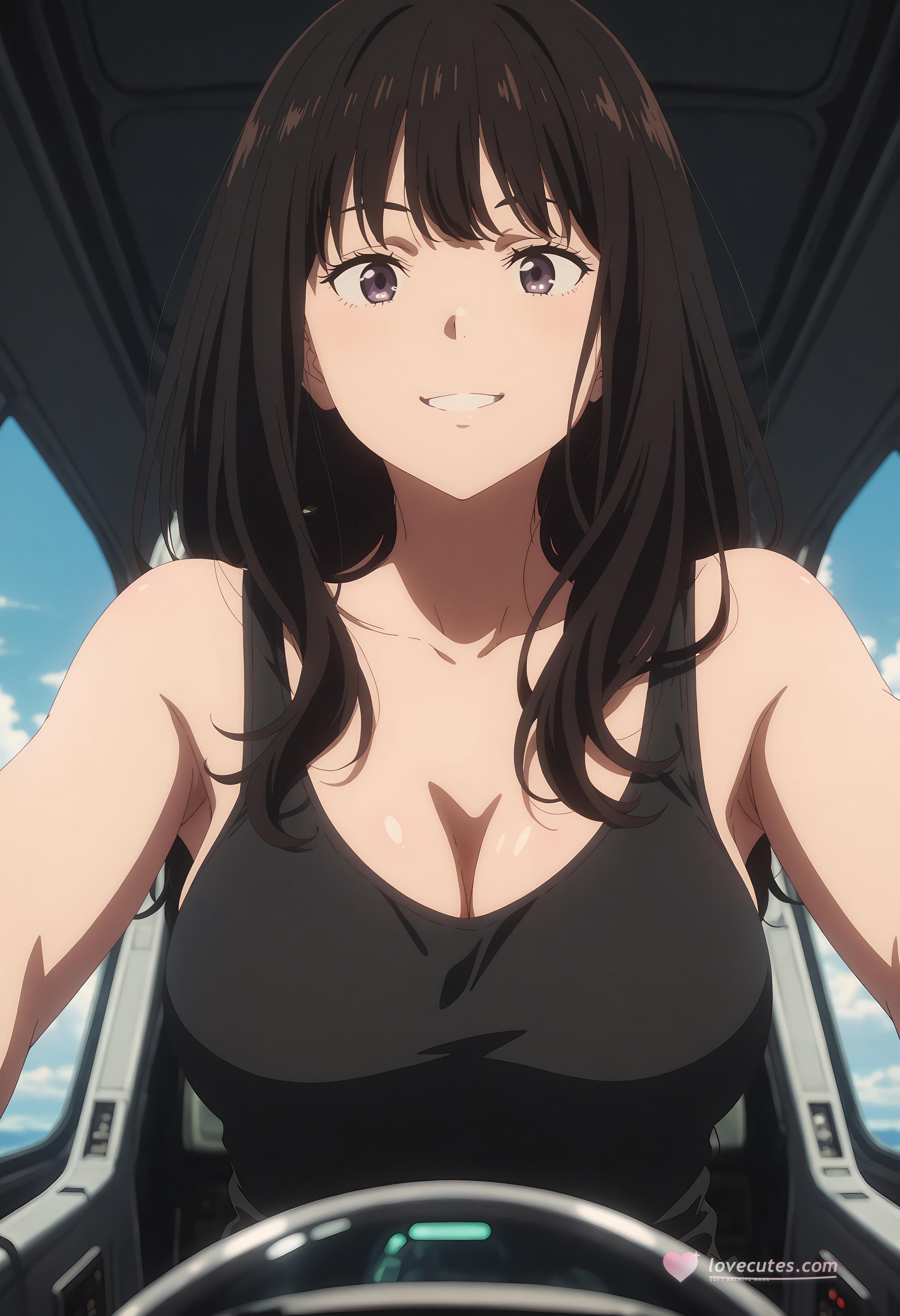 AI Generated Anime Girl - Lycoris Recoil 井上泷奈：紧身衣泳装露穴 33P