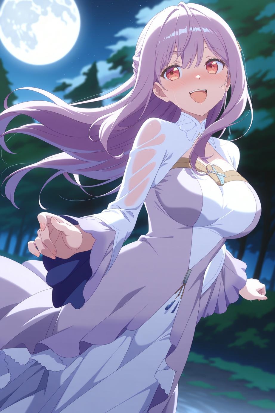 AI tạo ra Anime Girl - Saint Mia：Trang phục hầu gái chụp trên giường lộ âm hộ 314P