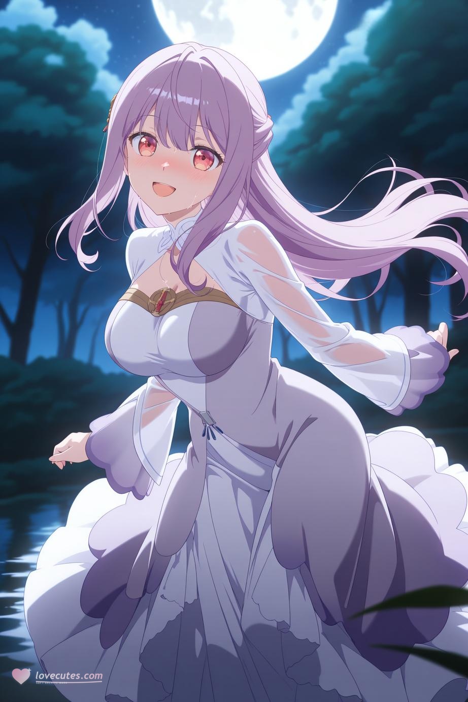 AI tạo ra Anime Girl - Saint Mia：Trang phục hầu gái chụp trên giường lộ âm hộ 314P