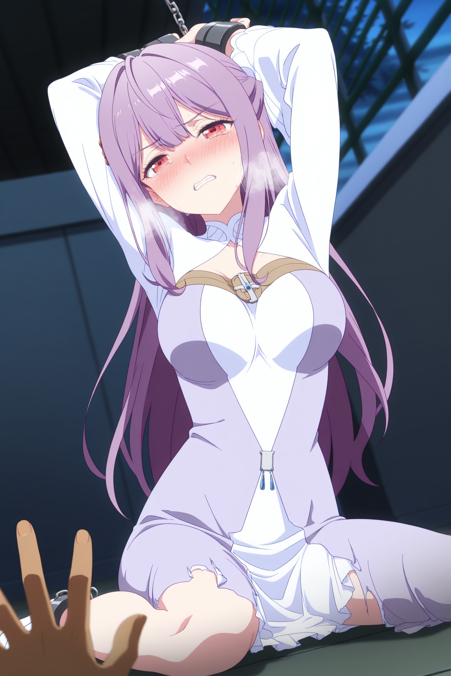 AI tạo ra Anime Girl - Saint Mia：Trang phục hầu gái chụp trên giường lộ âm hộ 314P