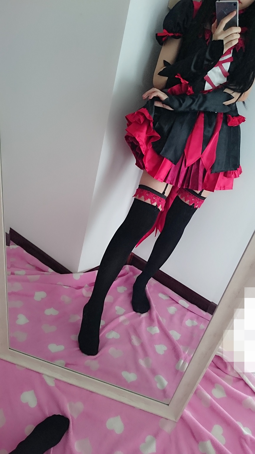 [cosplay] 习呆呆 - 萝莉麦丘利：哥特黑丝露点还原 29P