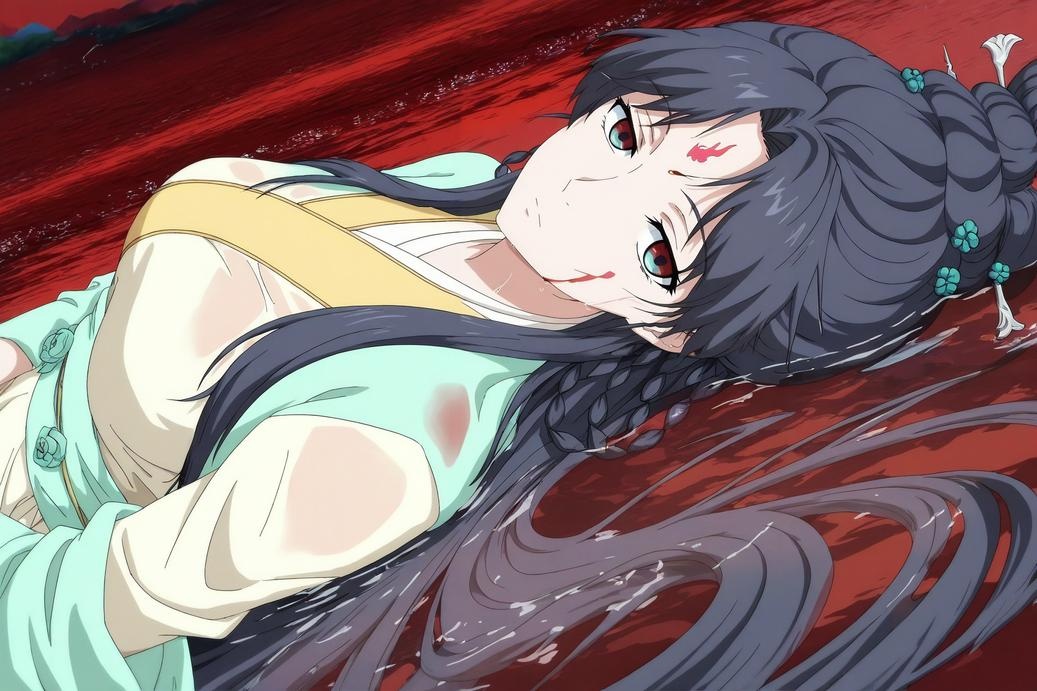 AI Generated Anime Girl - 东方淮竹：紧身衣床拍露穴 109P