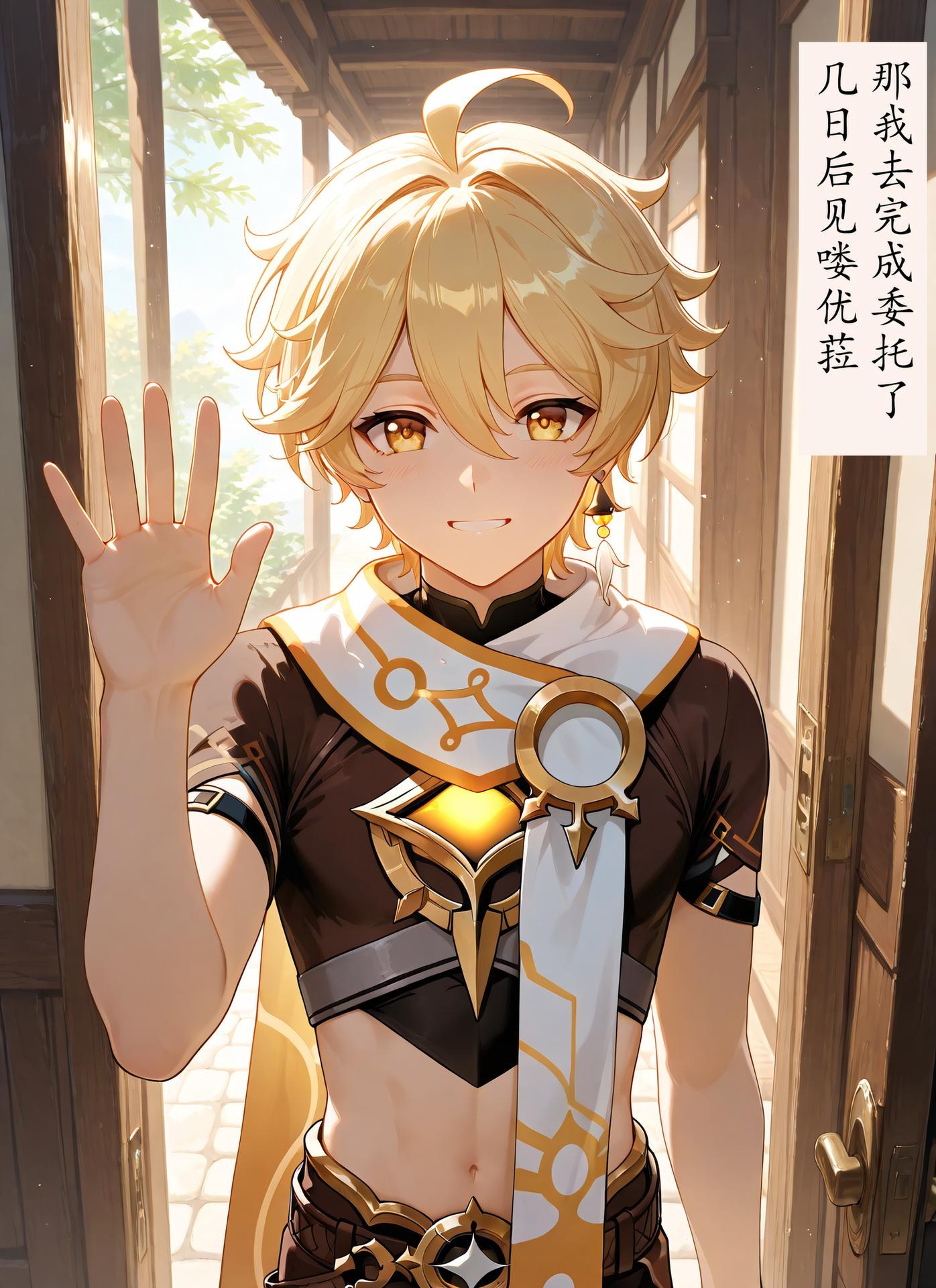 AI Generated Anime Girl - 优菈·劳伦斯：黑丝紧身衣私房露穴 76P
