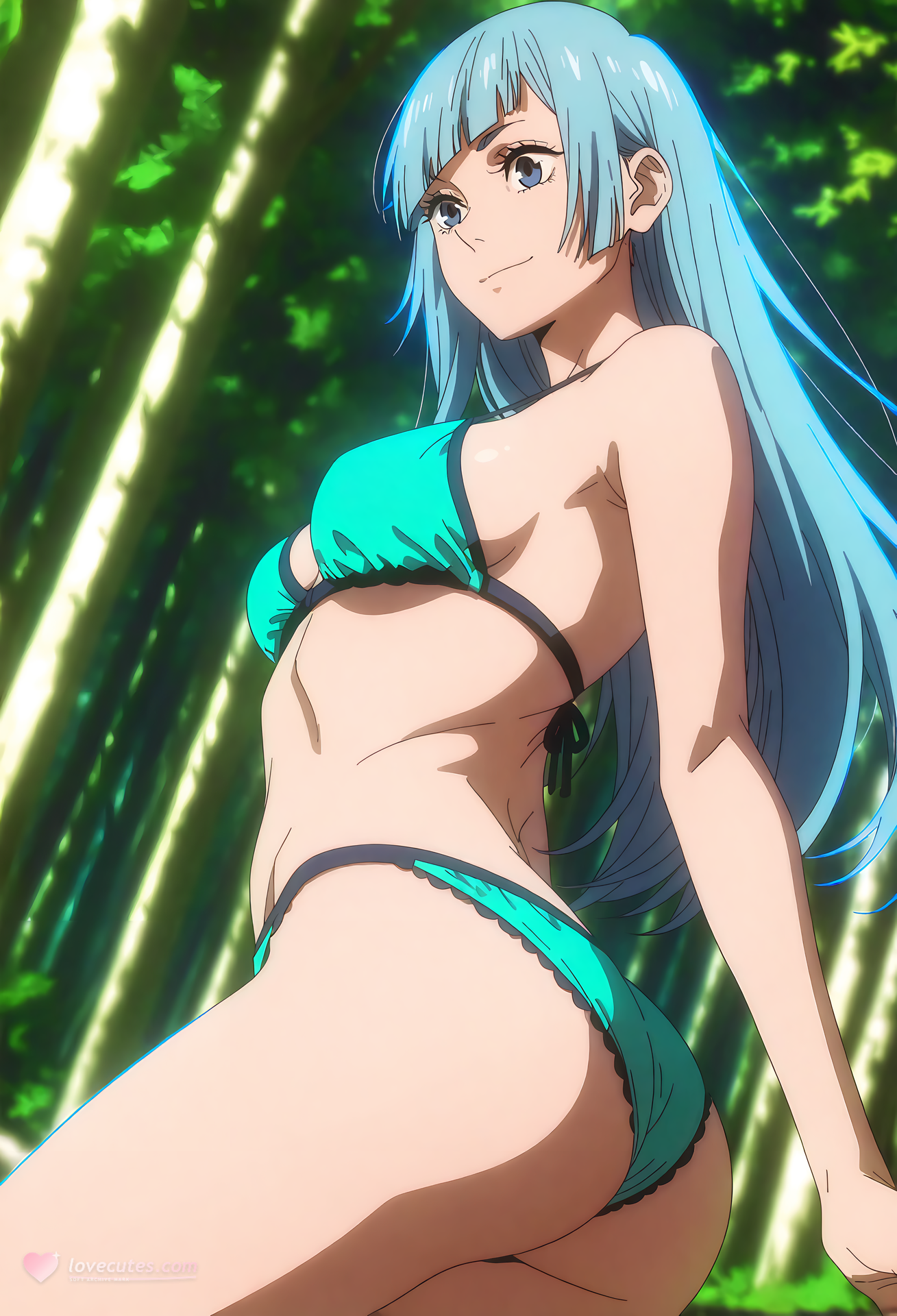AI Generated Anime Girl - 咒术回战 三轮霞：紧身衣私房露穴 33P