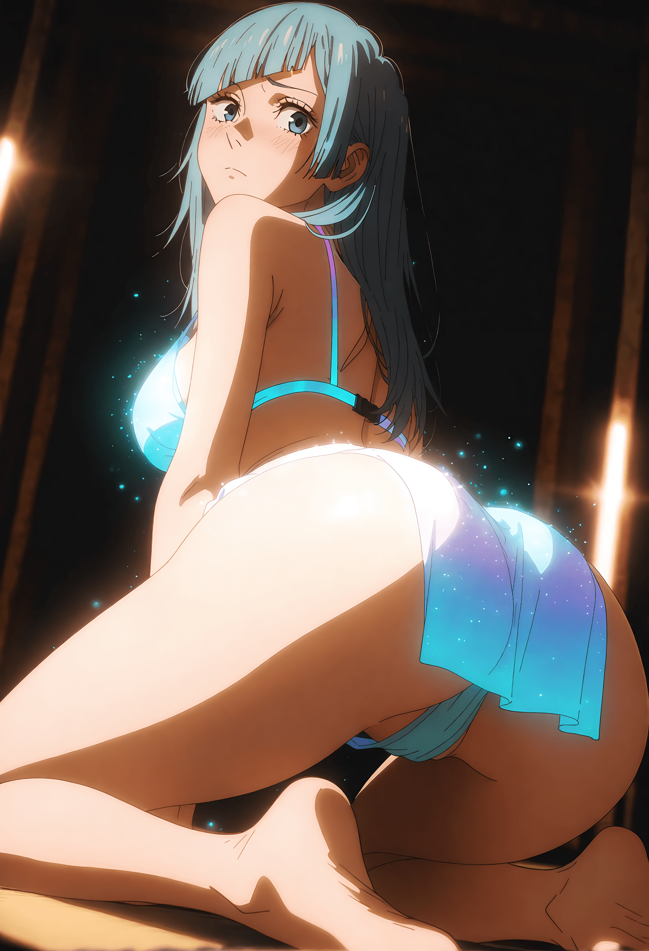 AI Generated Anime Girl - 咒术回战 三轮霞：紧身衣私房露穴 33P