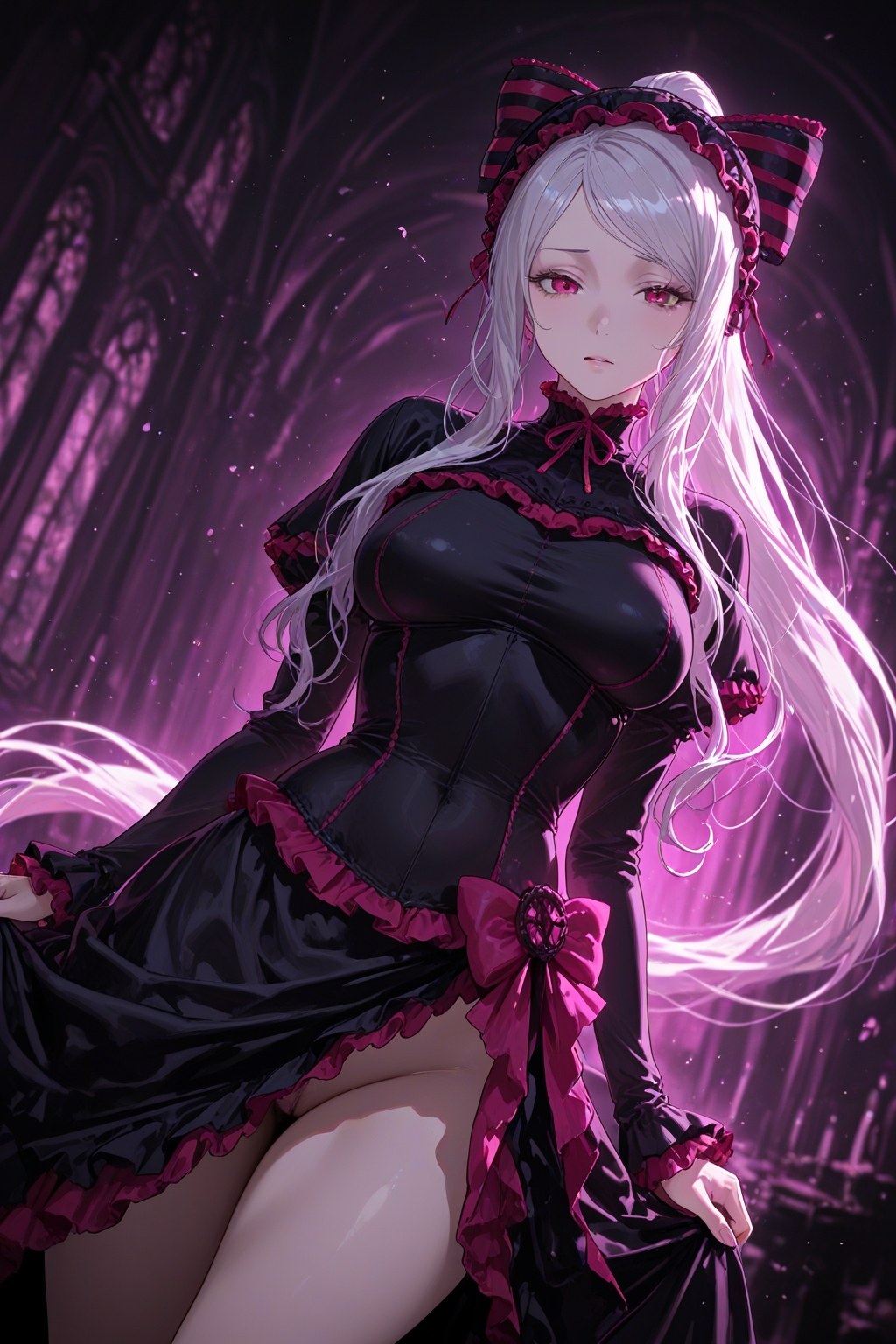 AI Generated Anime Girl - 夏提雅·布拉德弗伦：蕾丝内衣女仆装露穴 490P
