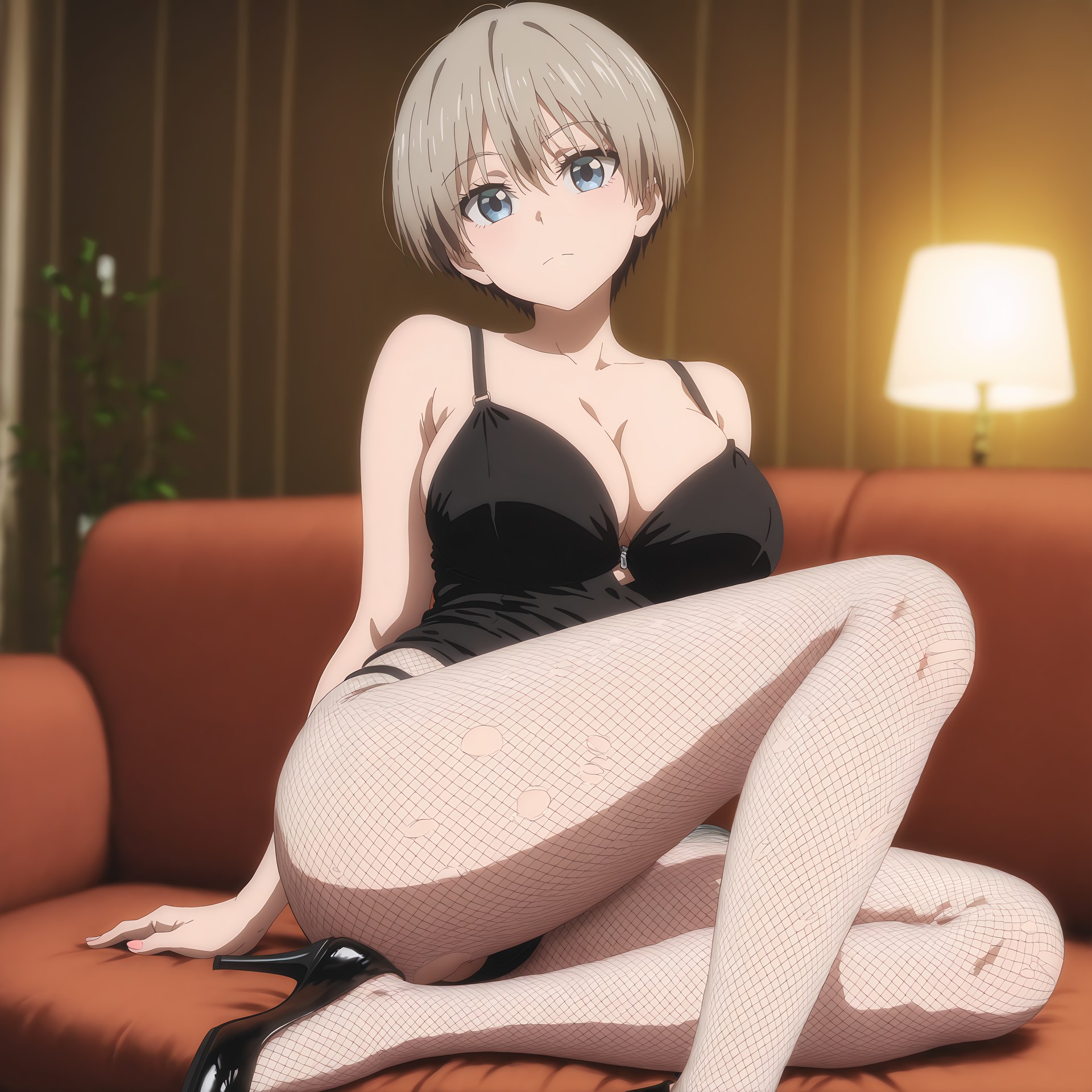 AI Generated Anime Girl - 宇崎学妹想要玩！ 宇崎花：ビキニ浴室露穴 29P