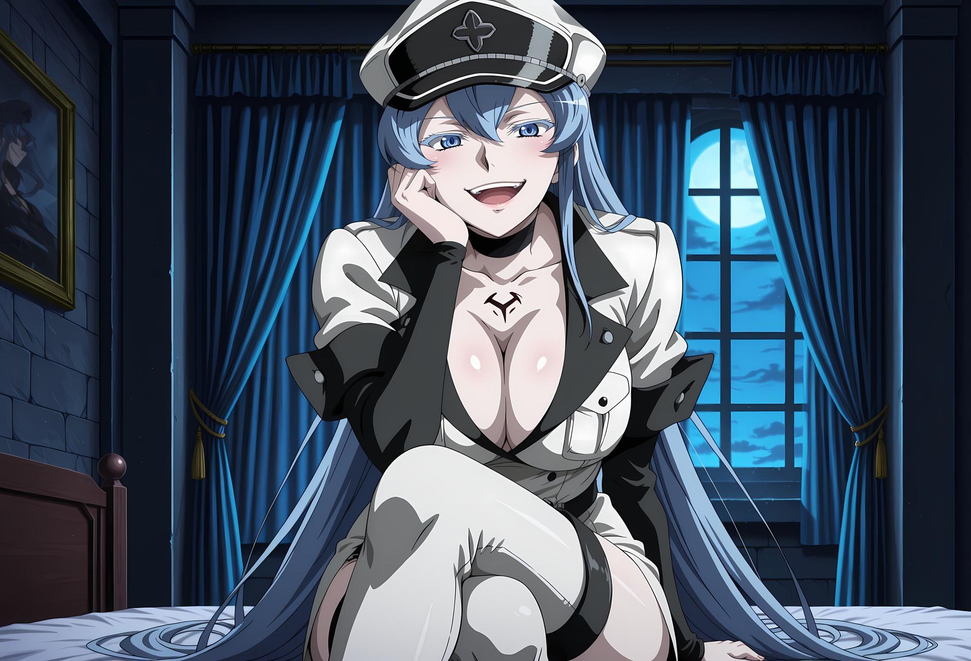 AI Generated Anime Girl - 斩！赤红之瞳 艾斯德斯：紧身衣私房露穴 96P