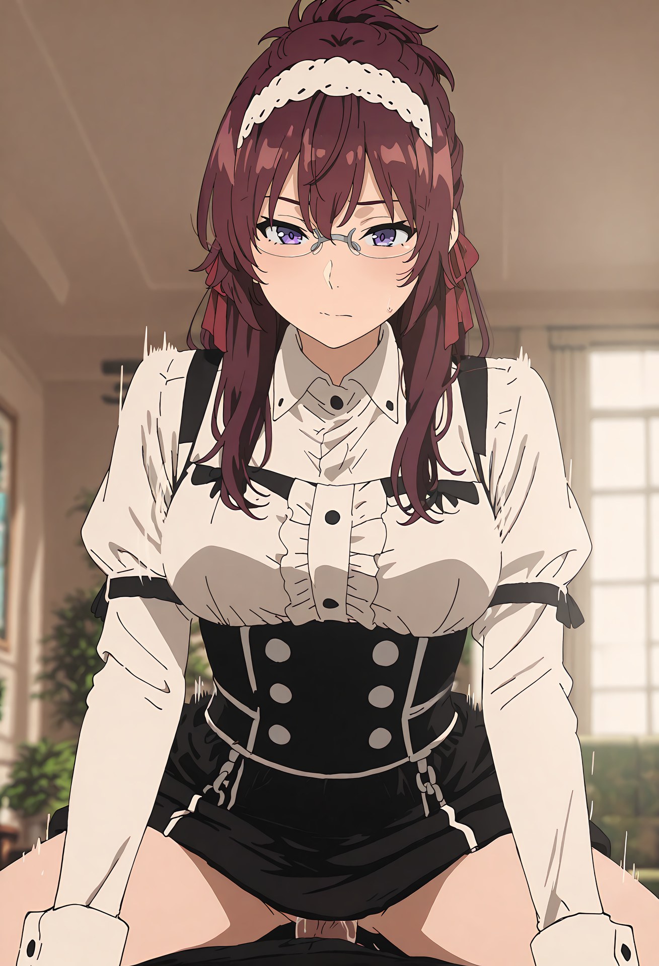 AI Generated Anime Girl - 无职转生 莉莉雅·格雷拉特：蕾丝内衣学生装露穴 40P