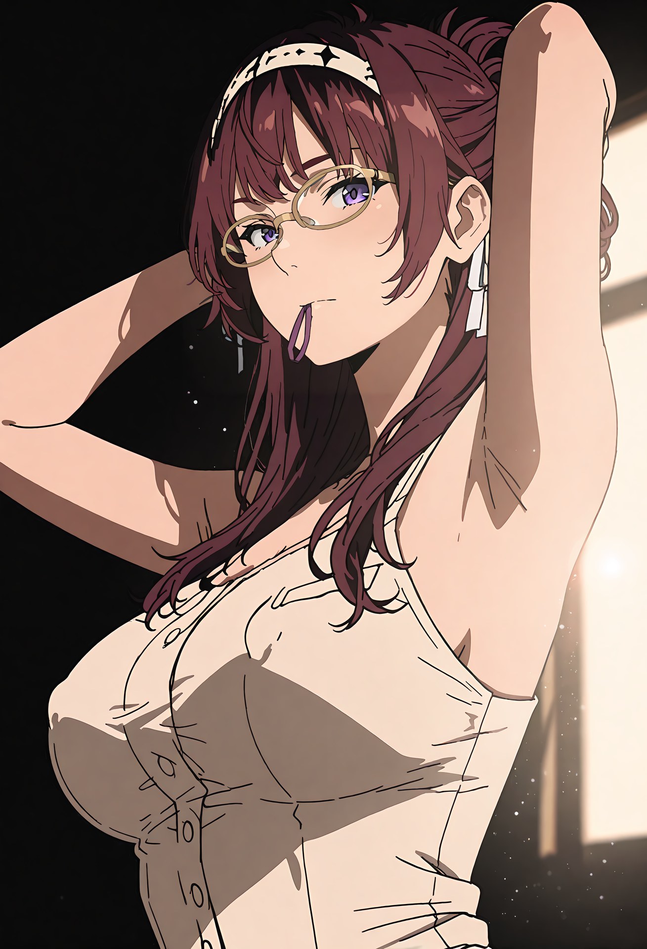 AI Generated Anime Girl - 无职转生 莉莉雅·格雷拉特：蕾丝内衣学生装露穴 40P