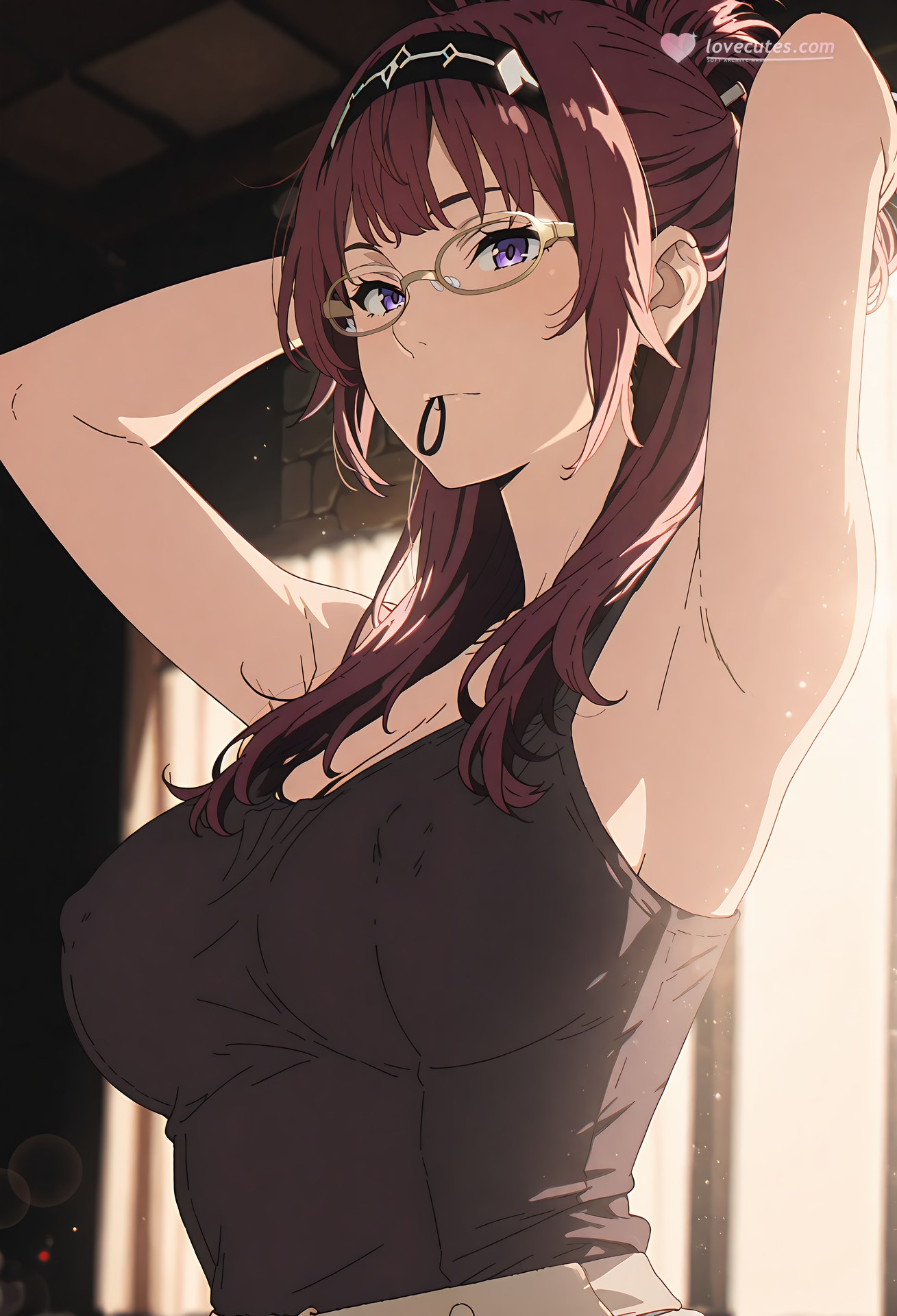AI Generated Anime Girl - 无职转生 莉莉雅·格雷拉特：蕾丝内衣学生装露穴 40P