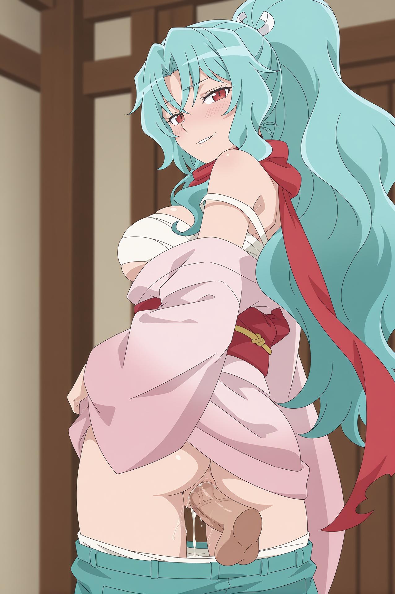 AI Generated Anime Girl - 月光下的异世界之旅 巴 Vol.1：紧身衣私房露穴 246P