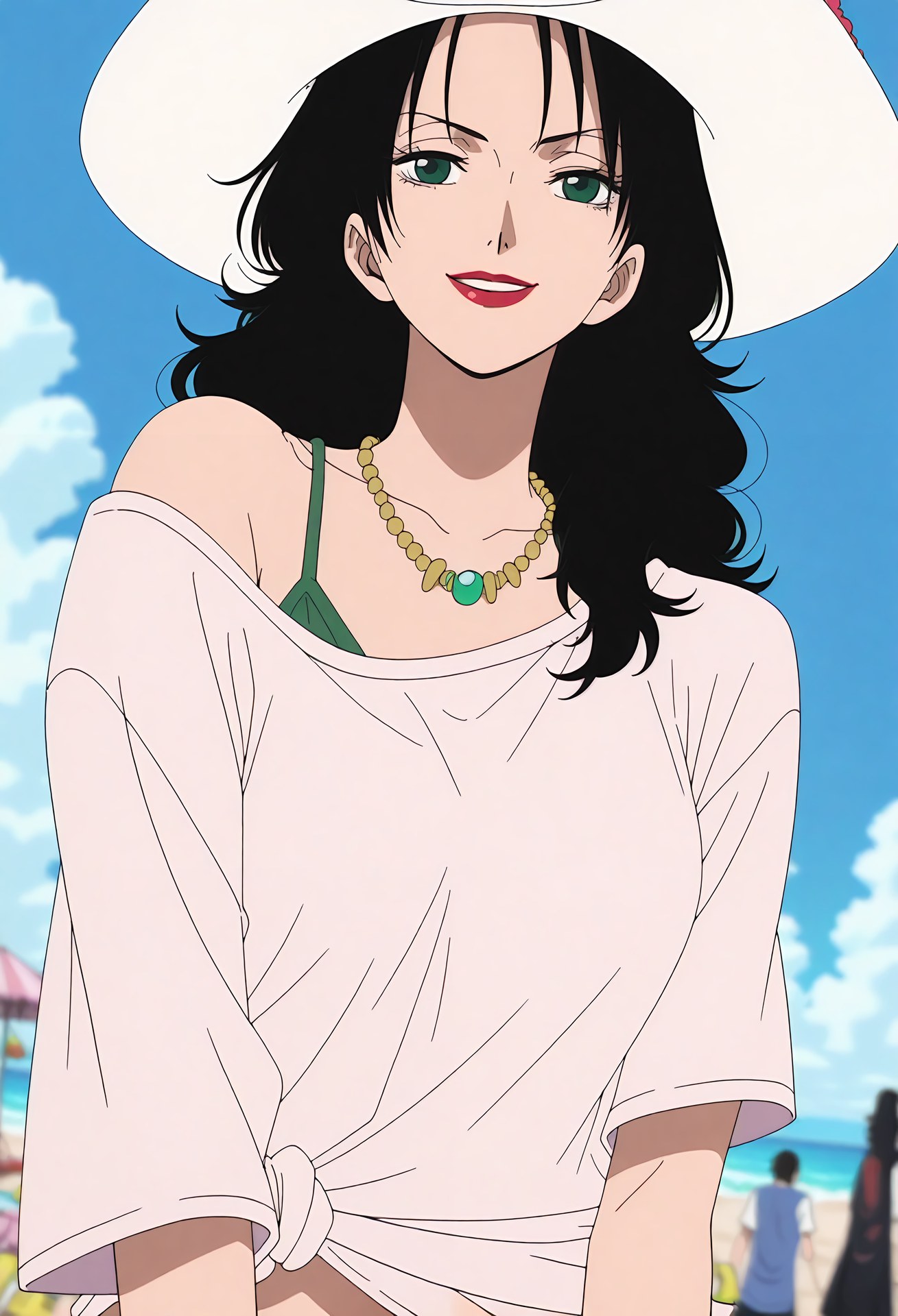 AI Generated Anime Girl - 海贼王 亚尔丽塔：bodysuit private room露穴 38P