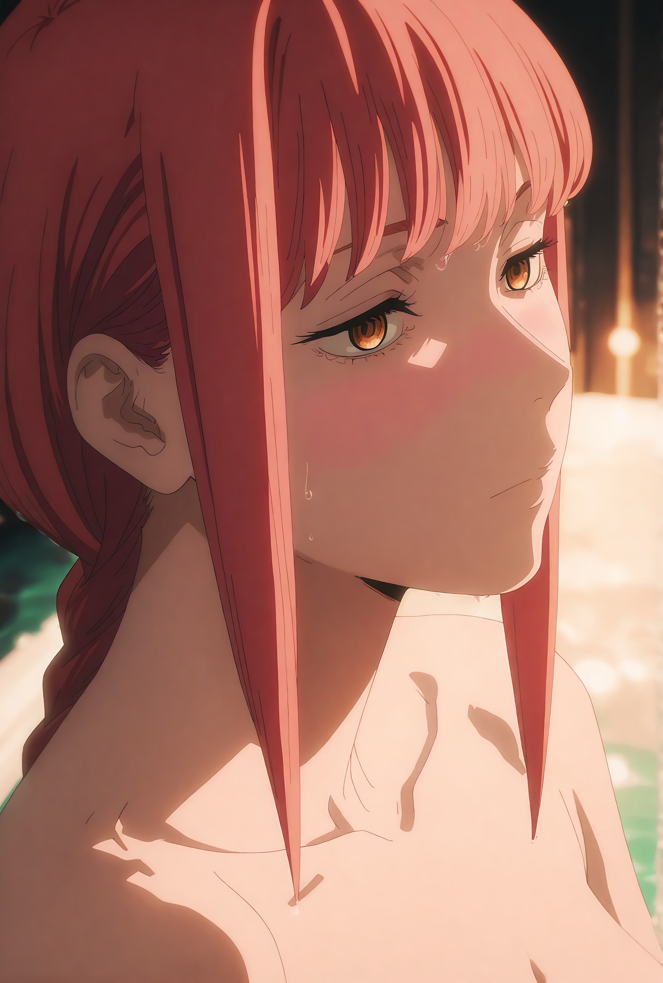 AI Generated Anime Girl - 电锯人 玛奇玛：泳装办公室露穴 48P