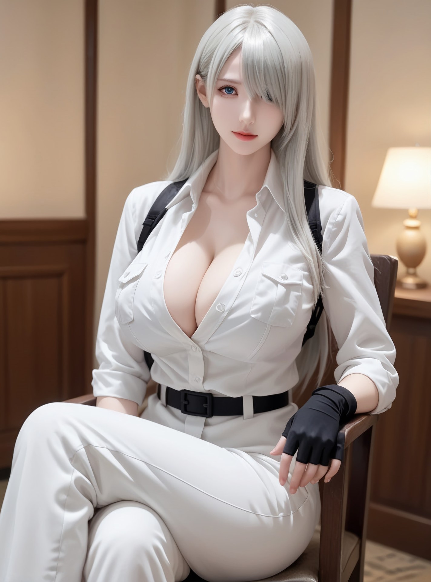 AI Generated Anime Girl - White Blood Cell: Tight Suit Private Shoot Exposed Hole 89P