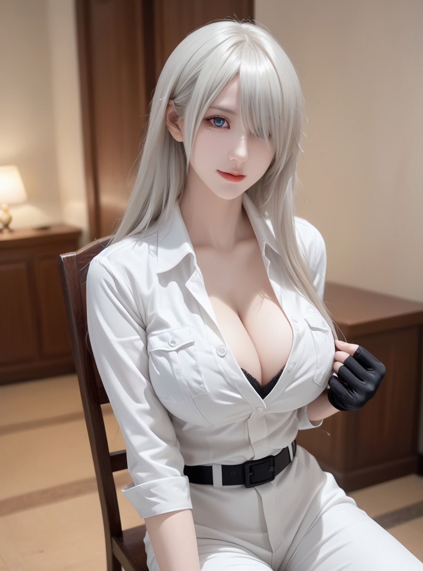 AI Generated Anime Girl - White Blood Cell: Tight Suit Private Shoot Exposed Hole 89P
