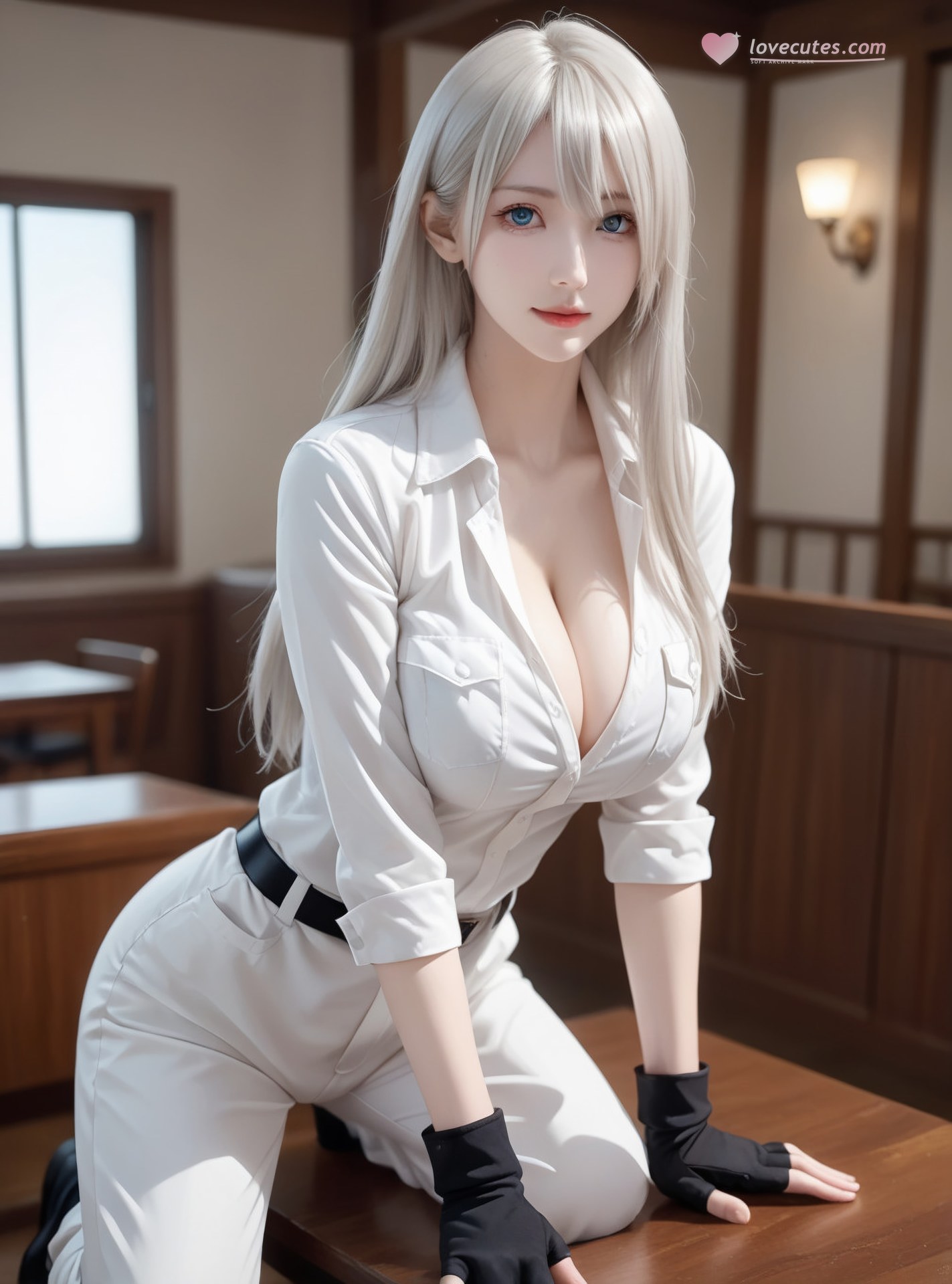 AI Generated Anime Girl - White Blood Cell: Tight Suit Private Shoot Exposed Hole 89P