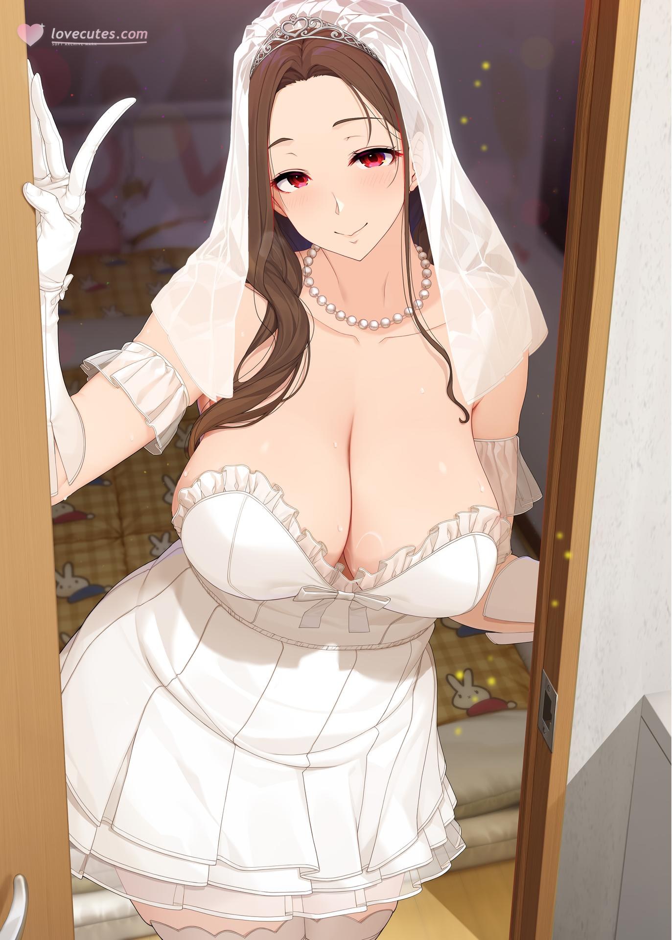 AI Generated Anime Girl - 被求婚且每日性福連連：蕾丝内衣学生装露穴 28P