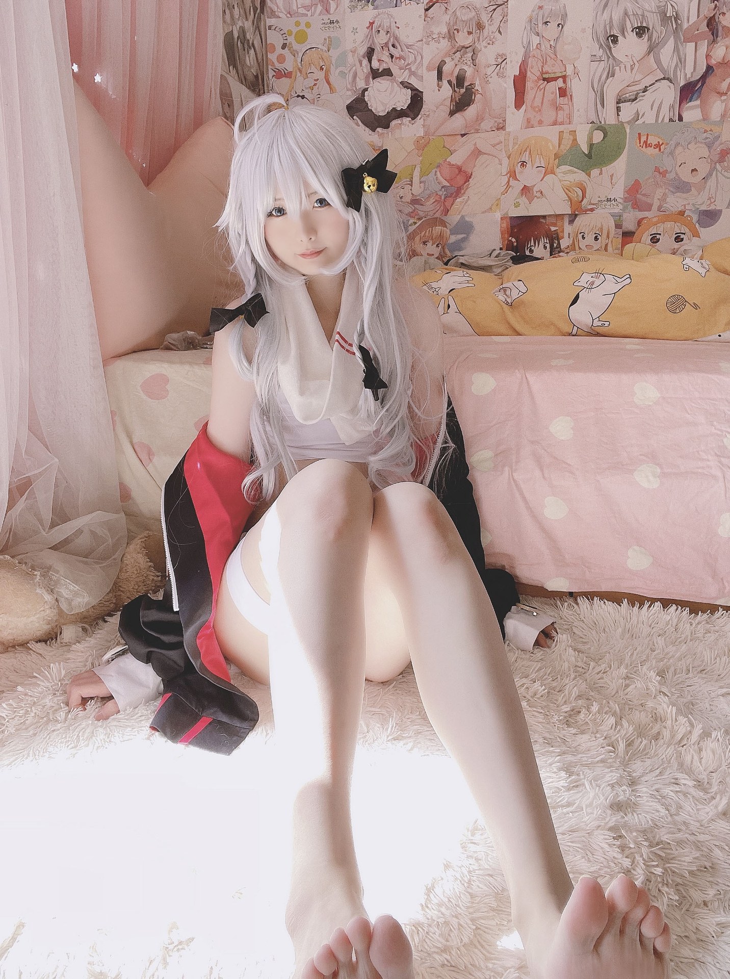 [cosplay] 习呆呆 - 神乐七奈：ผมขาวเปิดจุดสุดแซ่บ สร้างสรรค์ตามต้นฉบับ 26P