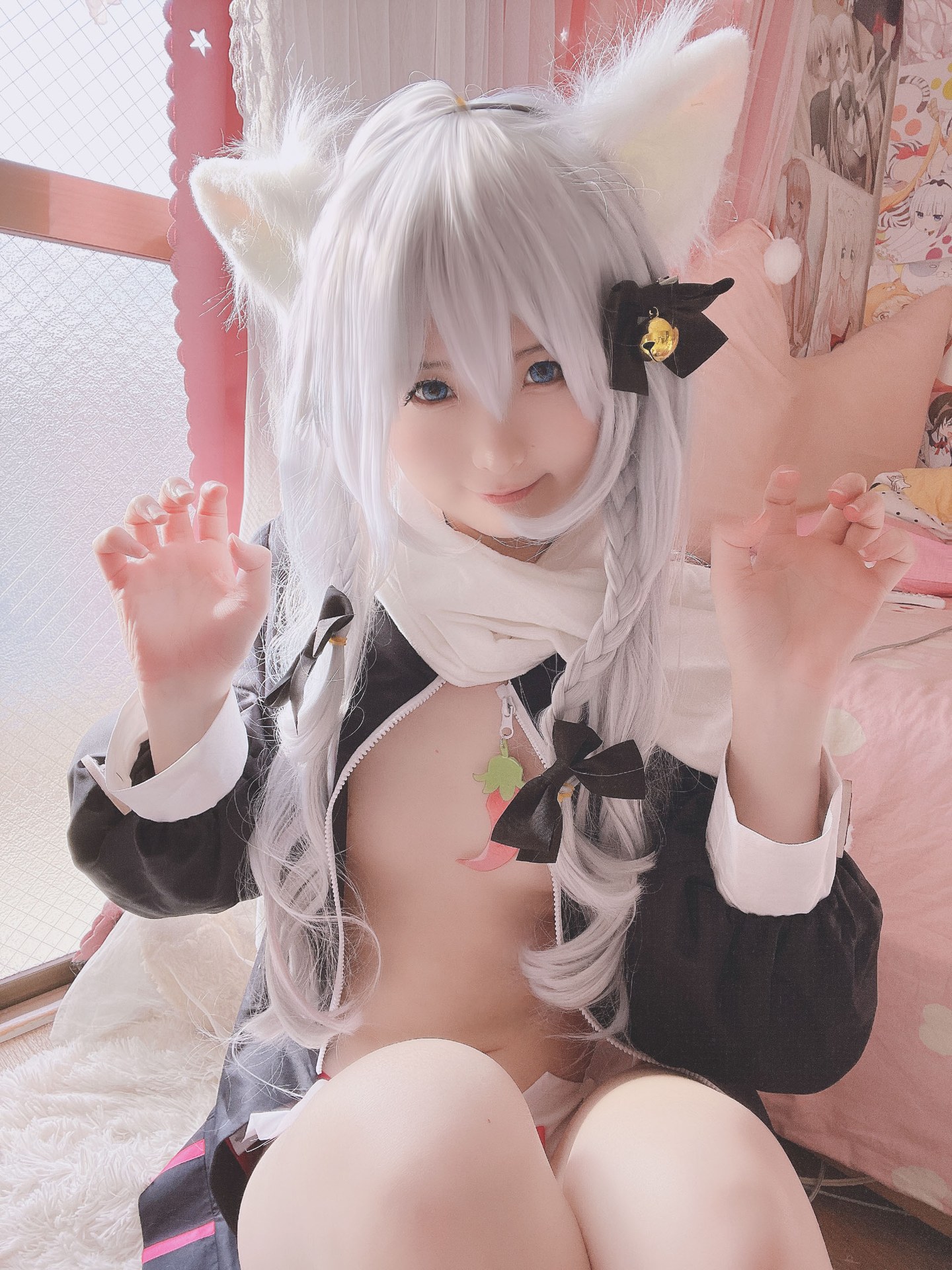 [cosplay] 习呆呆 - 神乐七奈：ผมขาวเปิดจุดสุดแซ่บ สร้างสรรค์ตามต้นฉบับ 26P